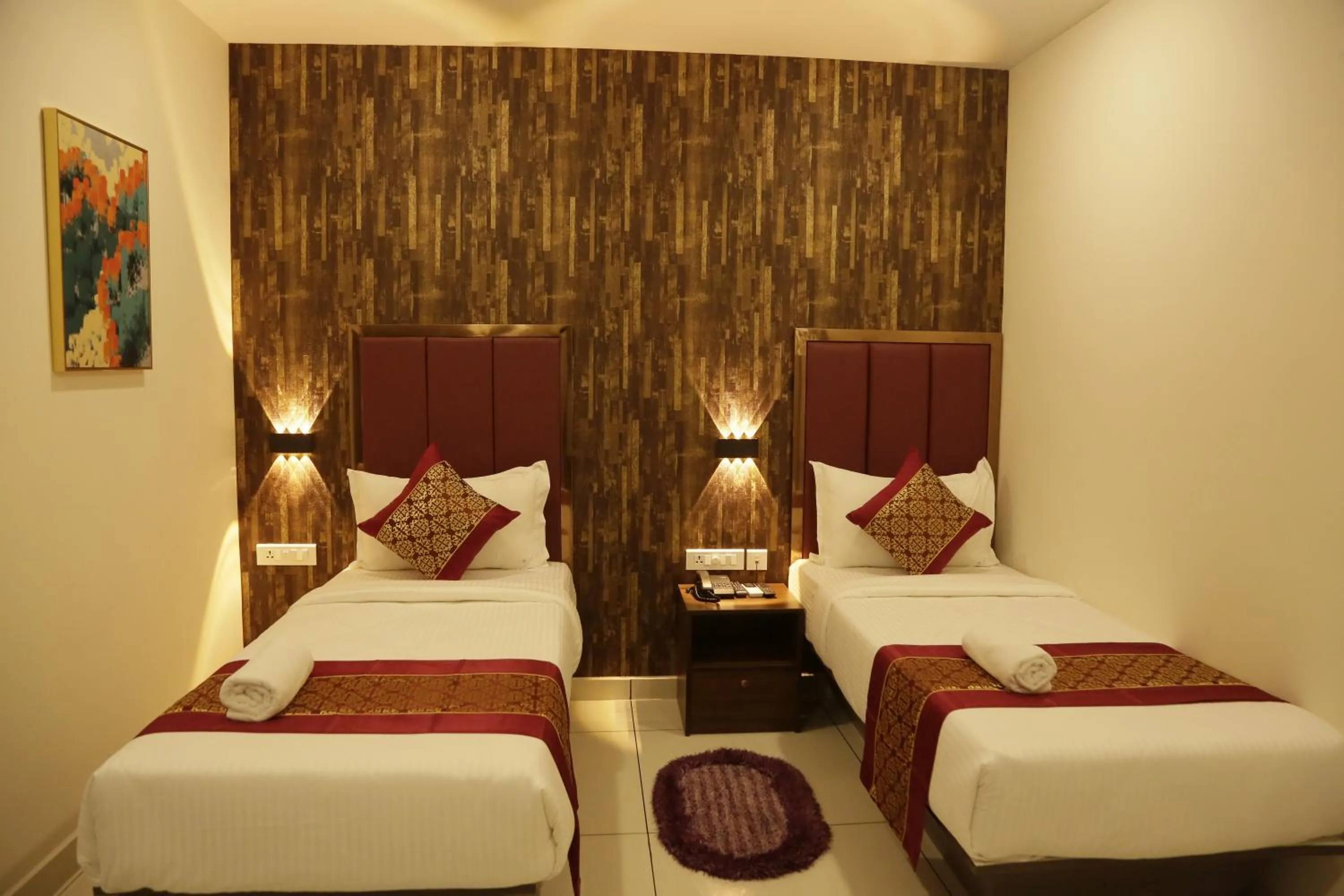 Bed in ESQUINA RESIDENCY