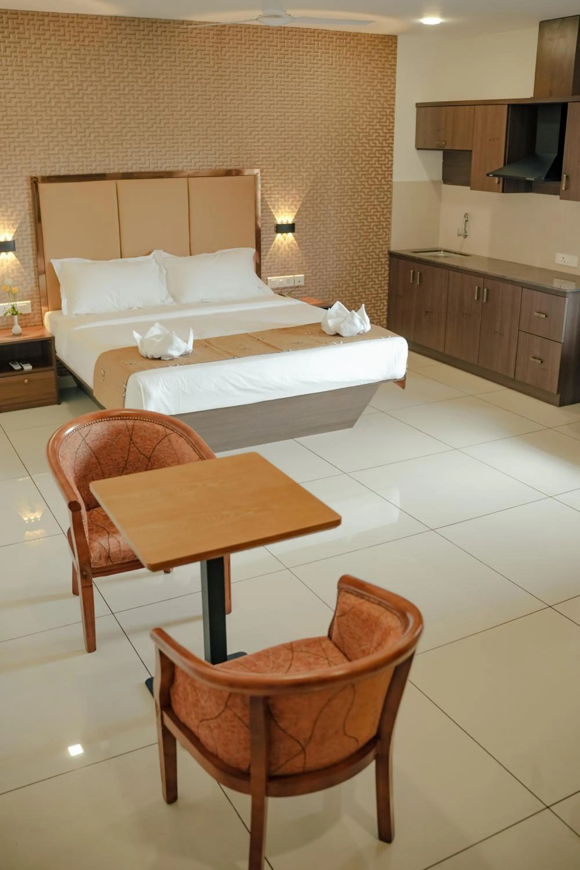 Bed in ESQUINA RESIDENCY