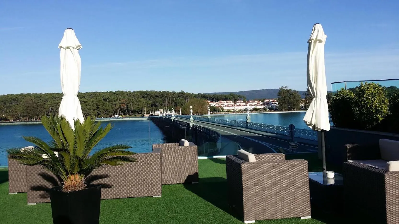 Balcony/Terrace in Hotel Puente de La Toja