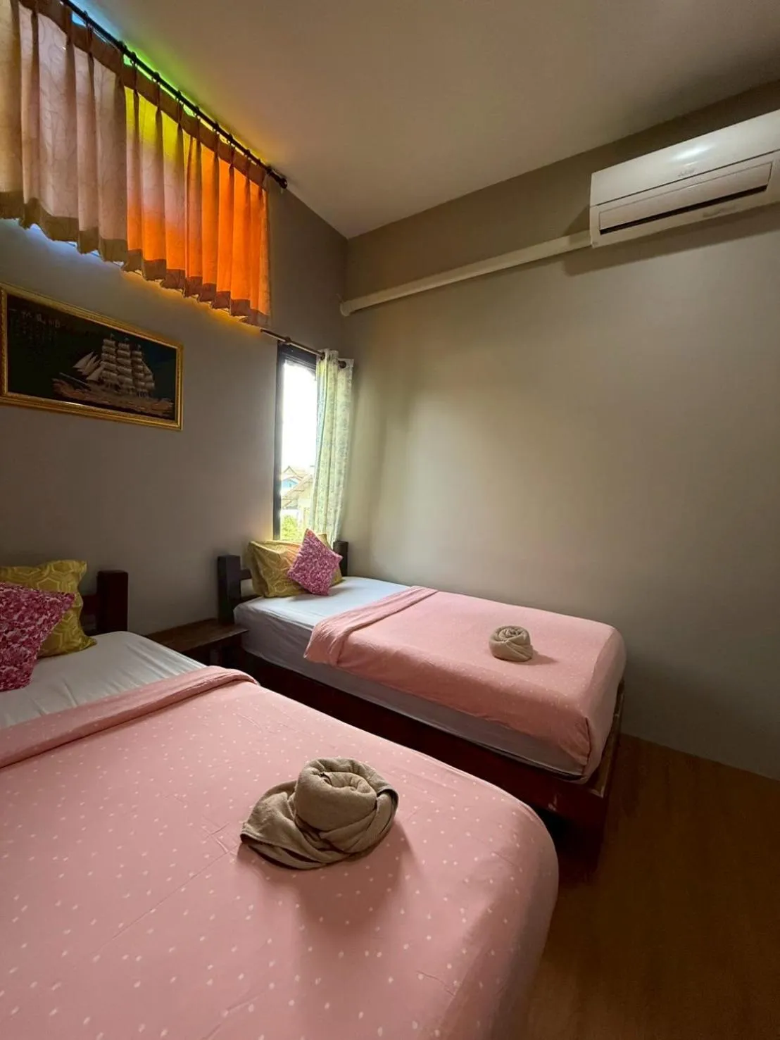 Bed in tamarind guesthouse