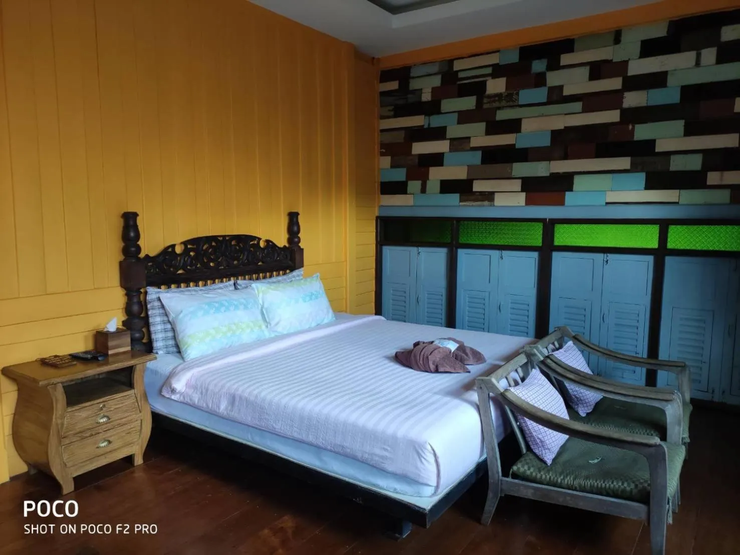 Bed in tamarind guesthouse