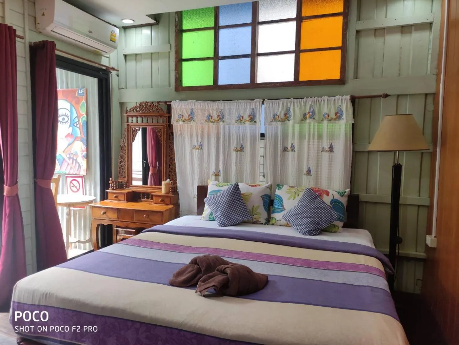 Bed in tamarind guesthouse