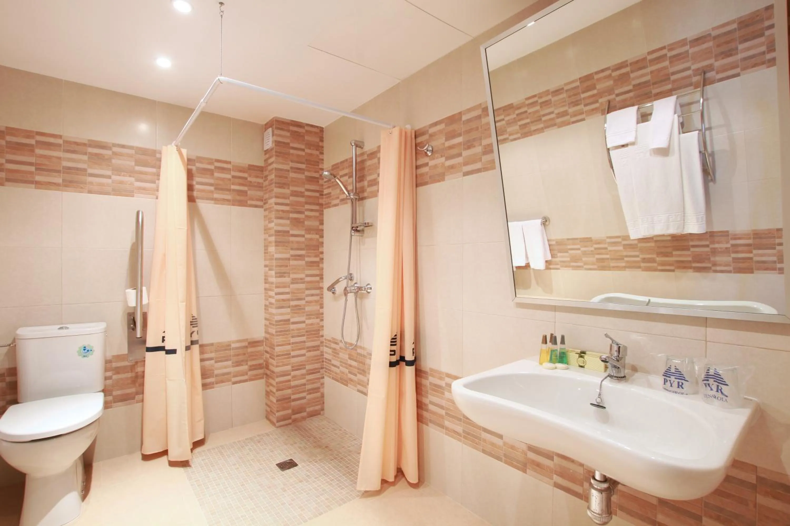 Shower in Hotel Apartamentos Pyr Fuengirola