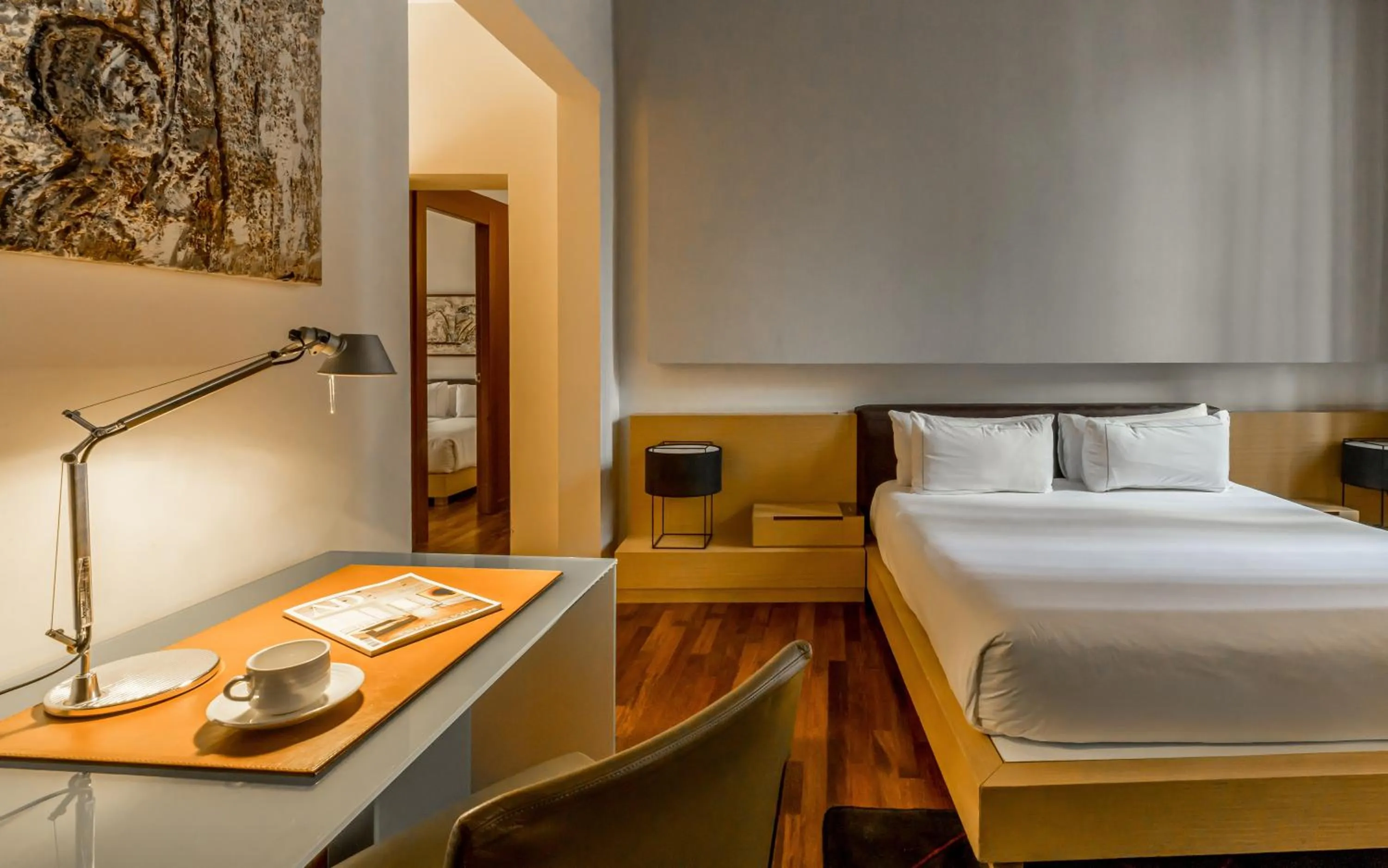 Bedroom, Bed in Mercer House Bòria BCN