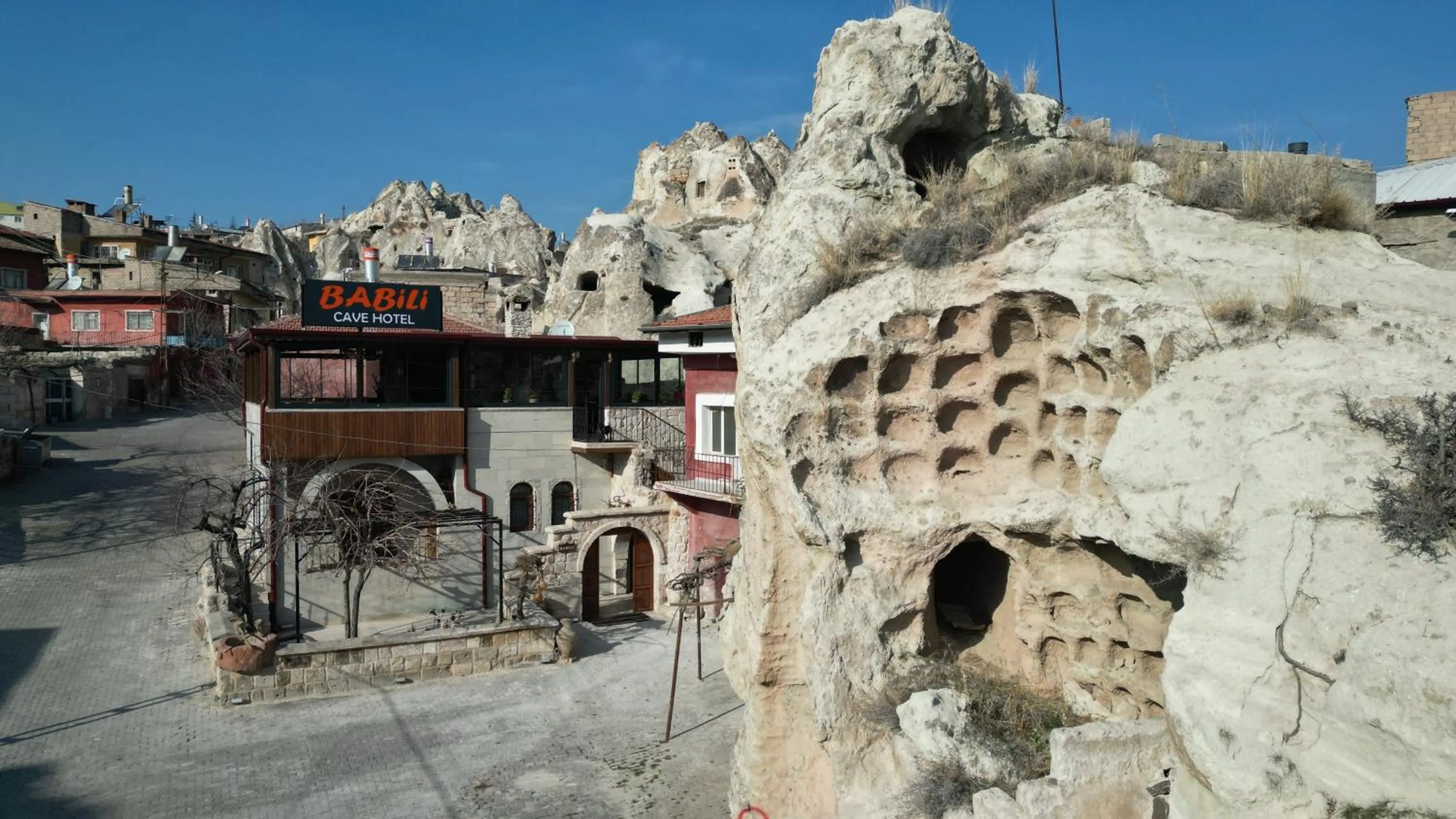 Landmark view in Babili Cappadocia Cave