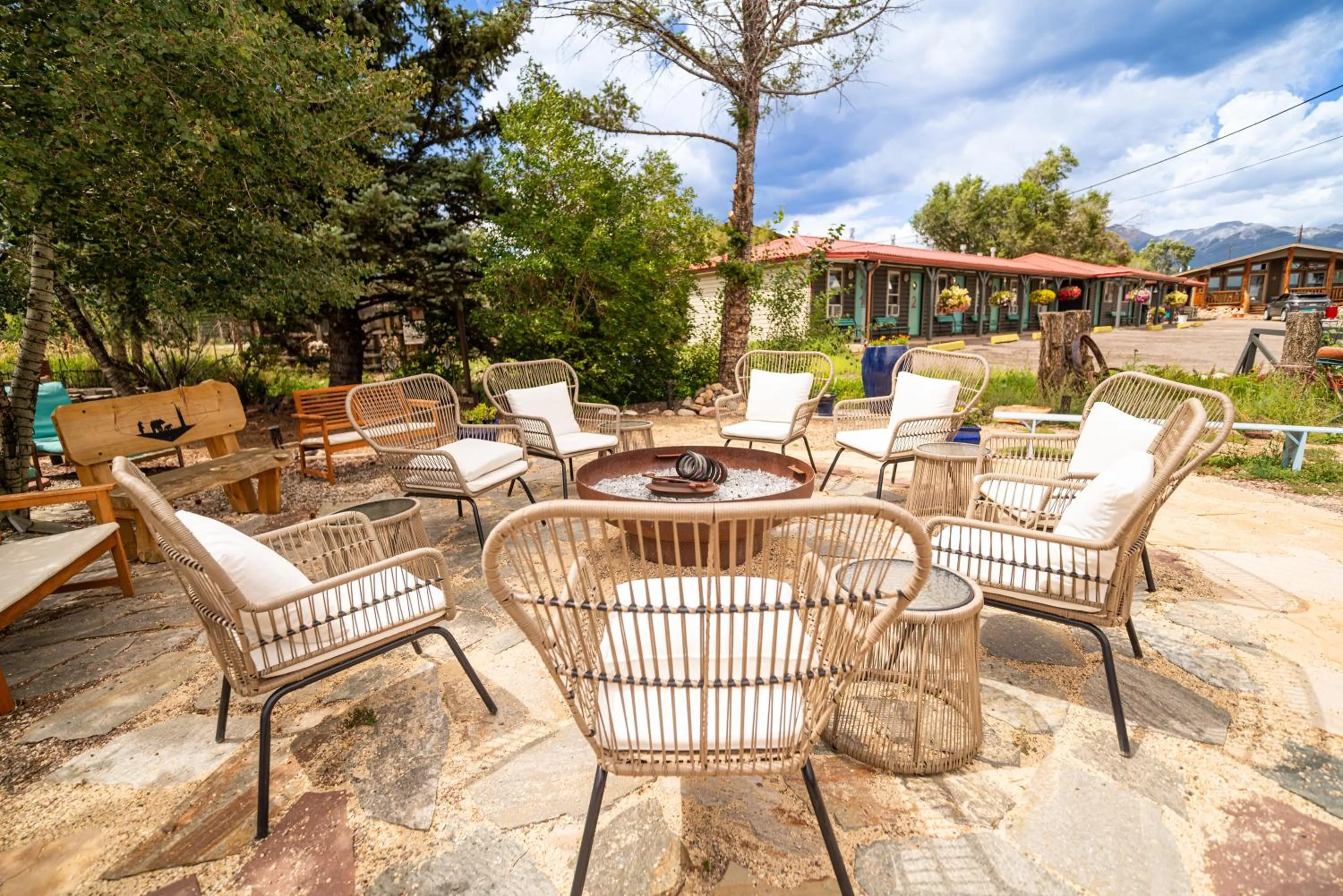 Garden view in Lodge at Poncha Springs