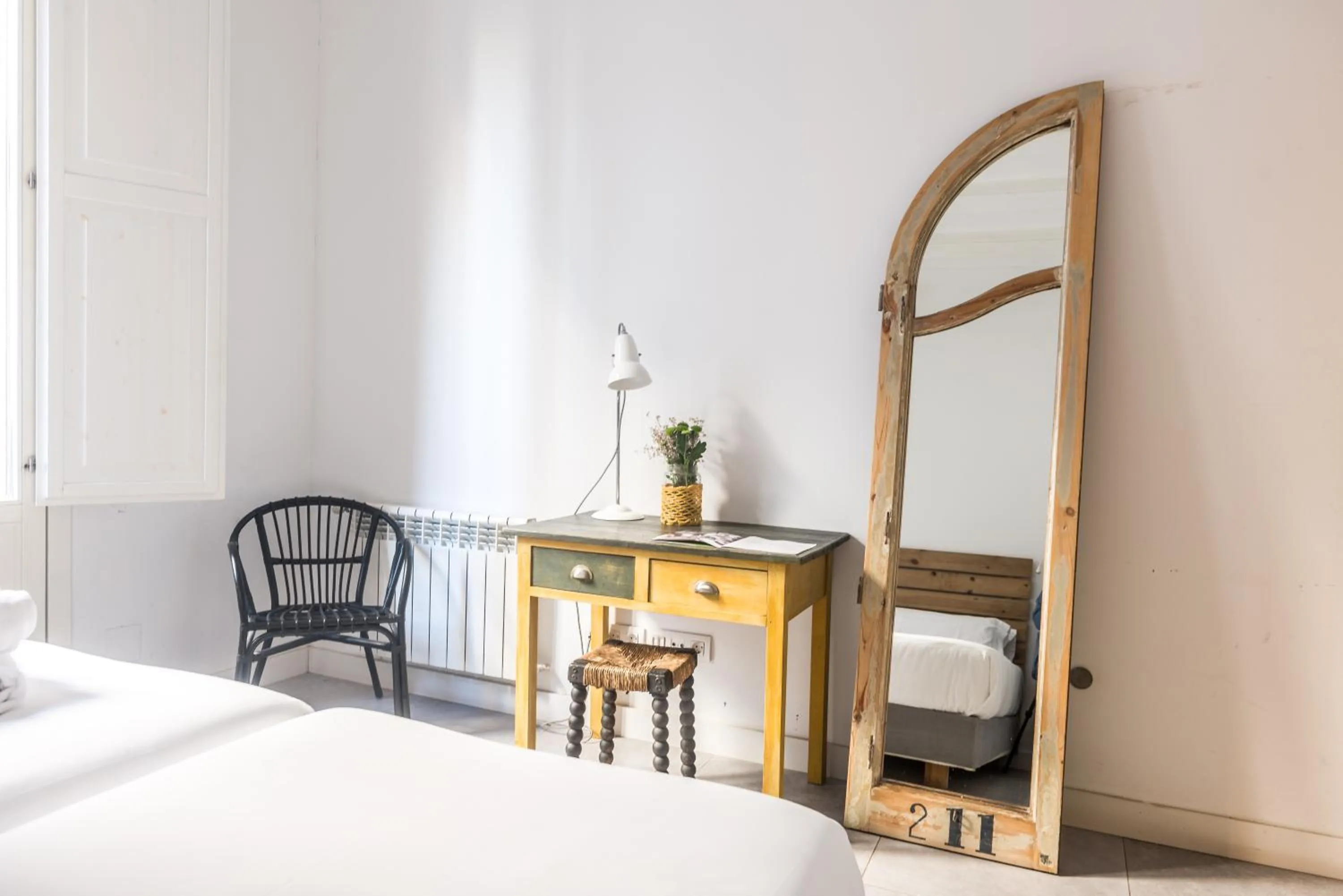 Decorative detail, Bed in Eco Boutique Hostal Grau