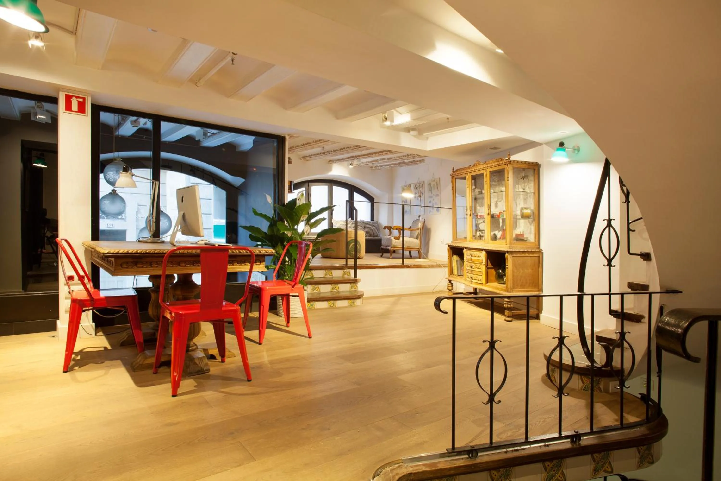 Seating area in Eco Boutique Hostal Grau