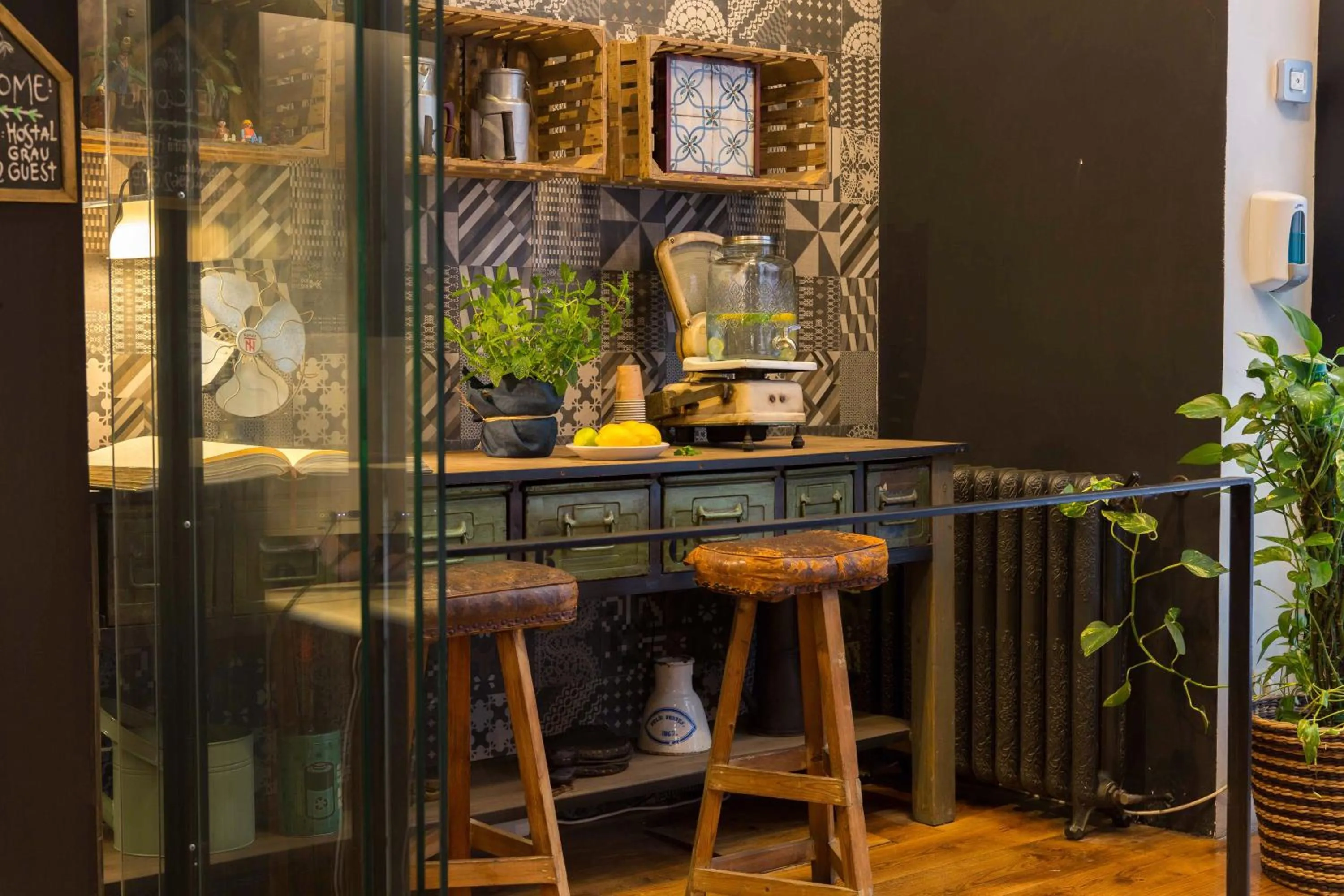 Lobby or reception in Eco Boutique Hostal Grau