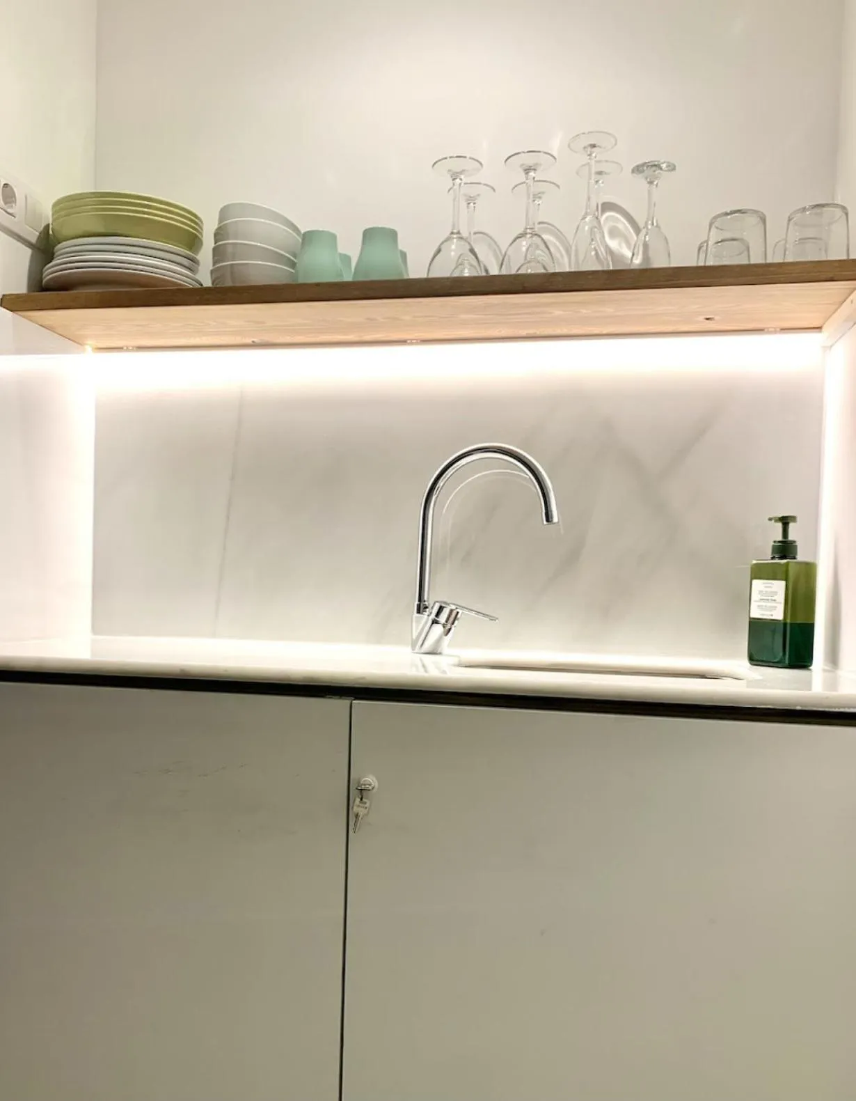 Kitchen or kitchenette in Eco Boutique Hostal Grau