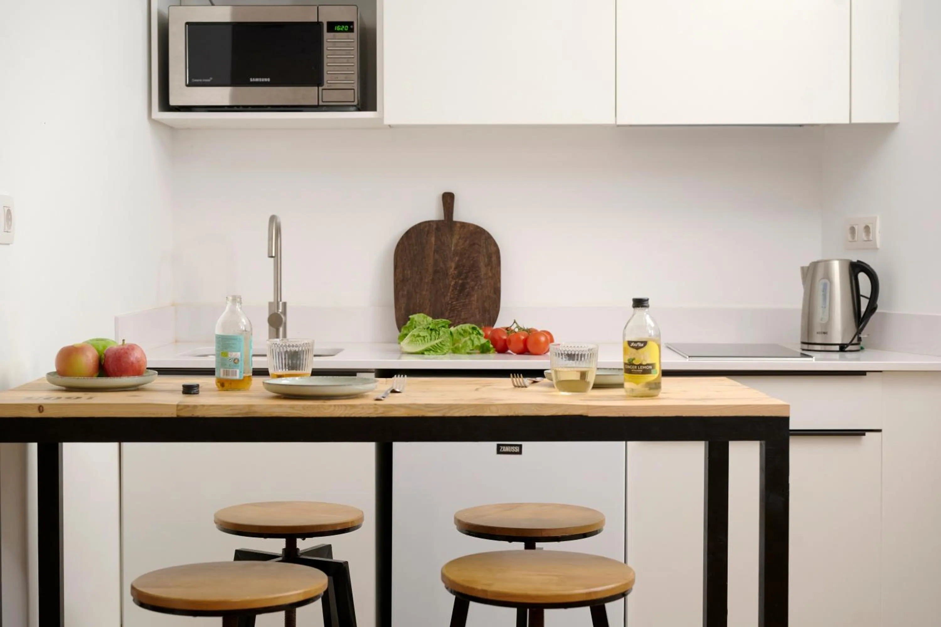 Kitchen or kitchenette in Eco Boutique Hostal Grau