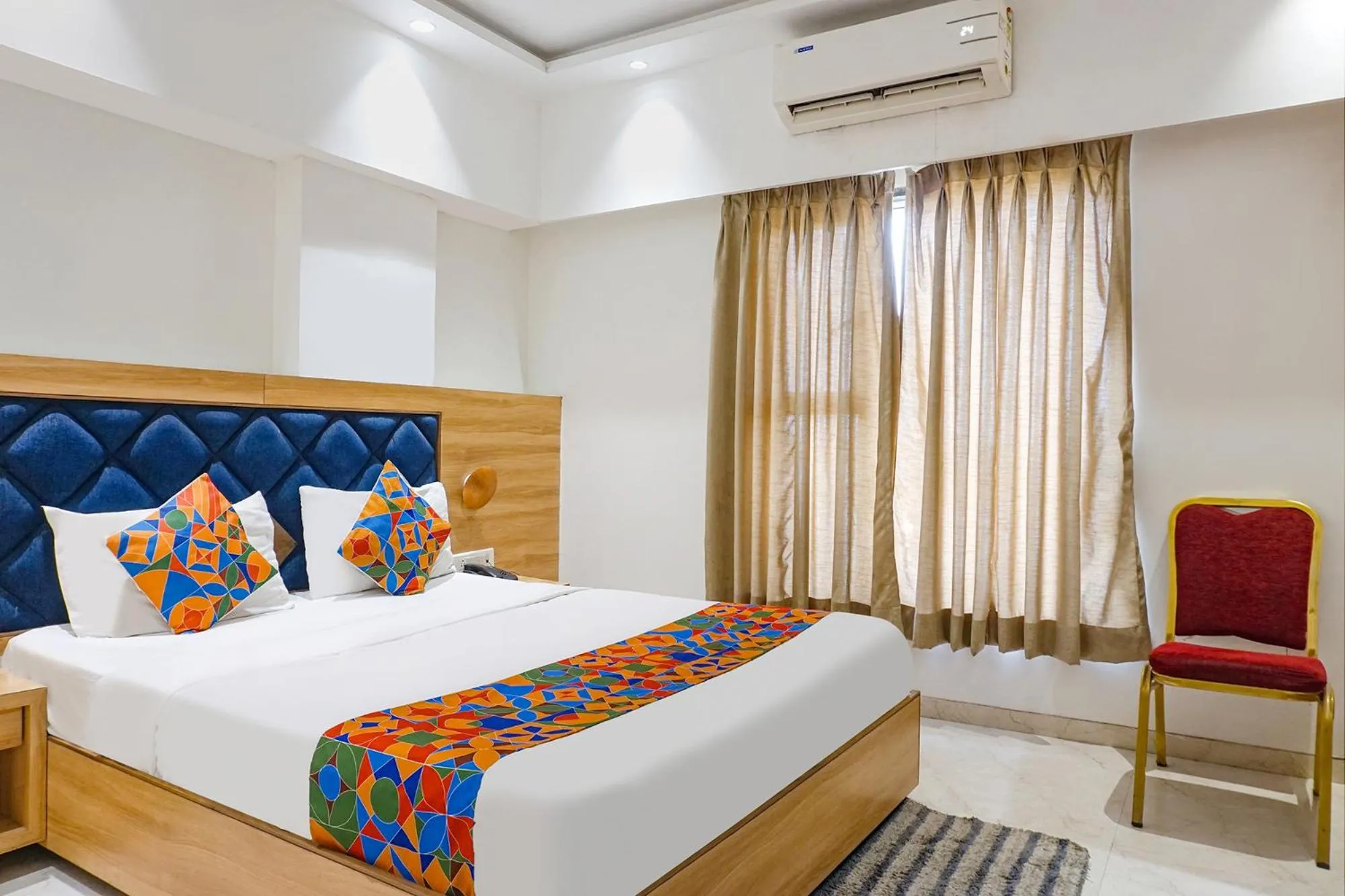 Bed in FabHotel Pancharatna Regency - Nr Medicover Hospital