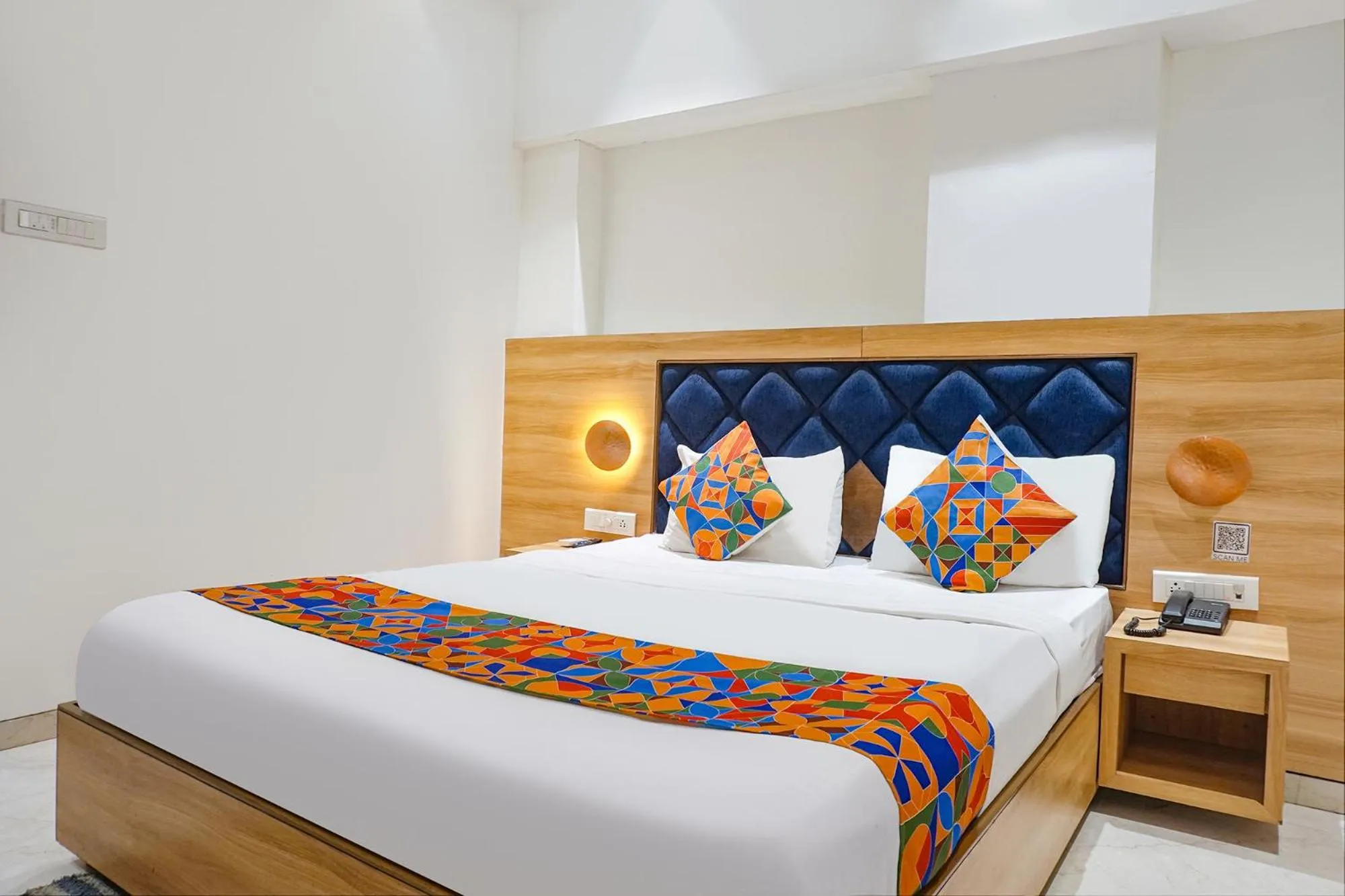 Bed in FabHotel Pancharatna Regency - Nr Medicover Hospital