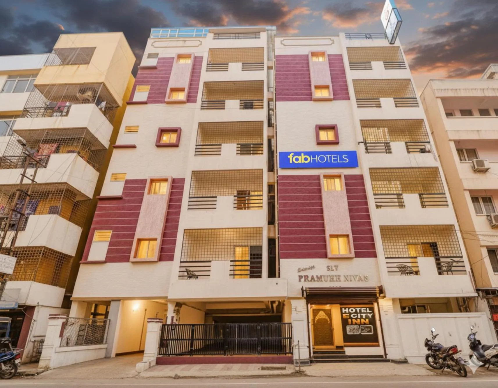Property building in FabHotel E City Inn - 3km from Infosys Campus