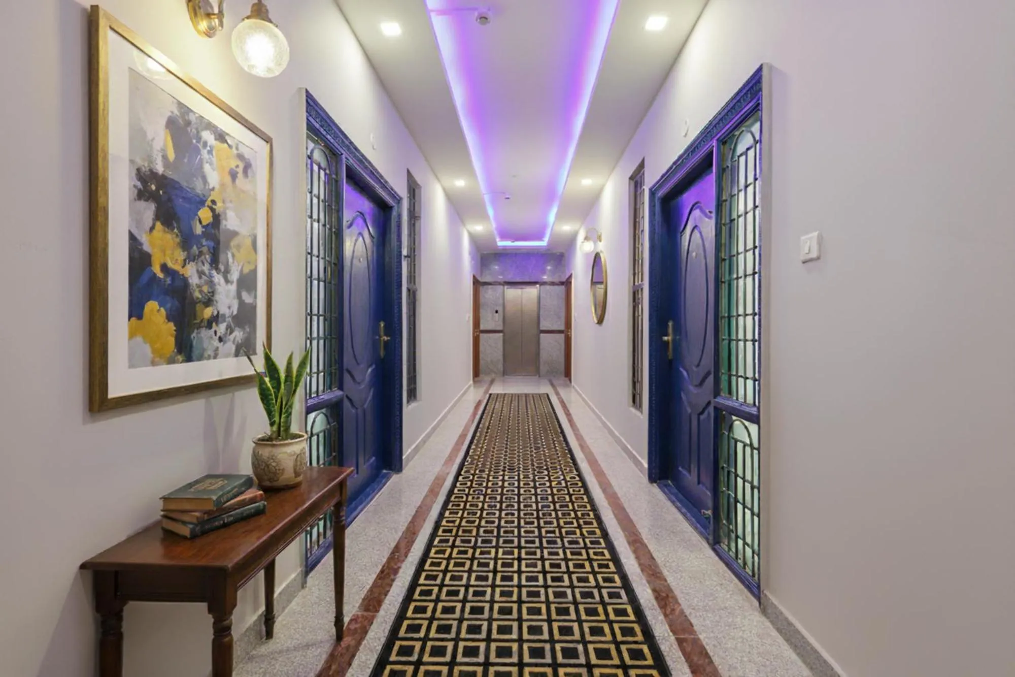 Lobby or reception in FabHotel E City Inn - 3km from Infosys Campus