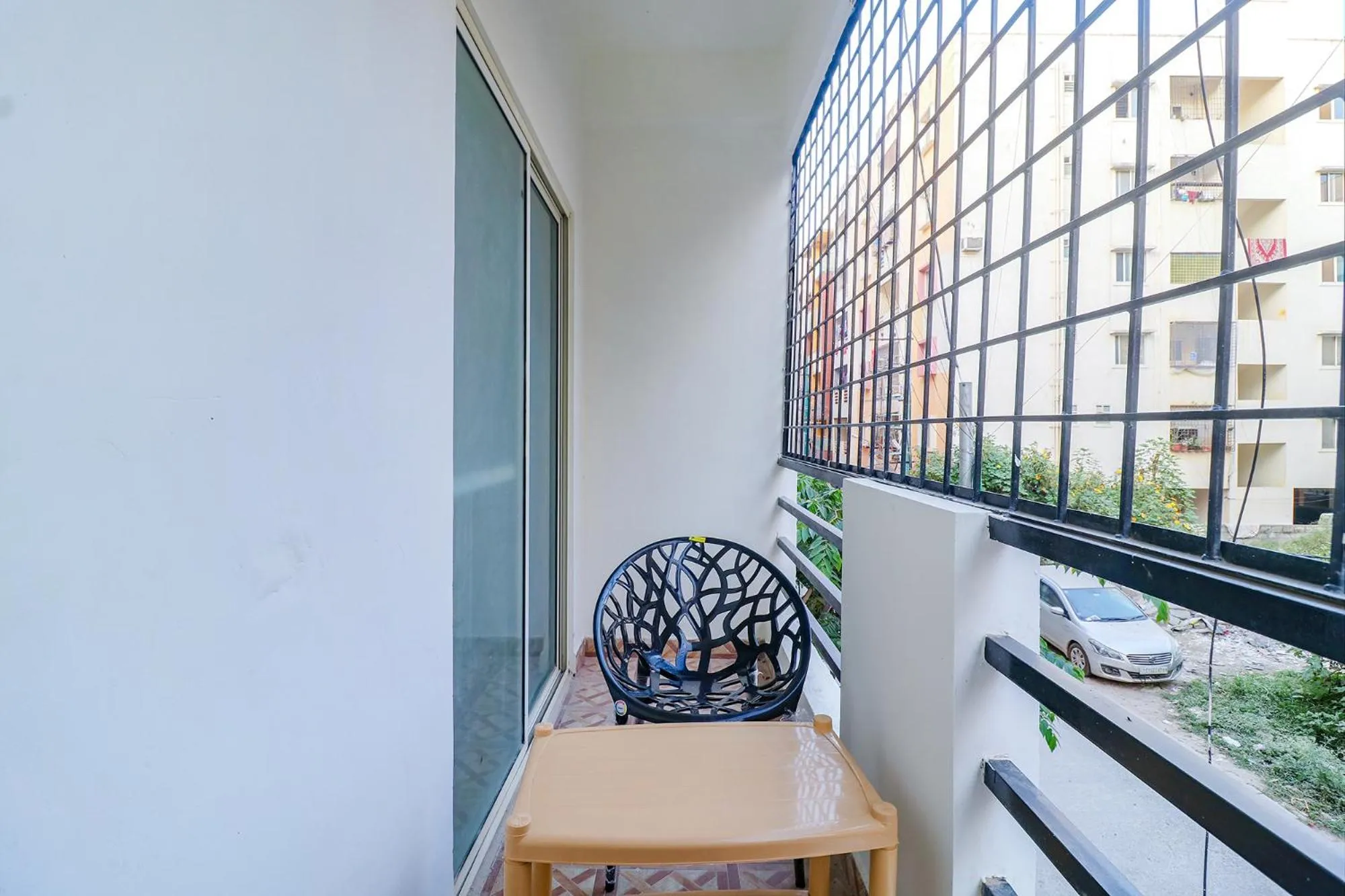 Balcony/Terrace in FabHotel E City Inn - 3km from Infosys Campus