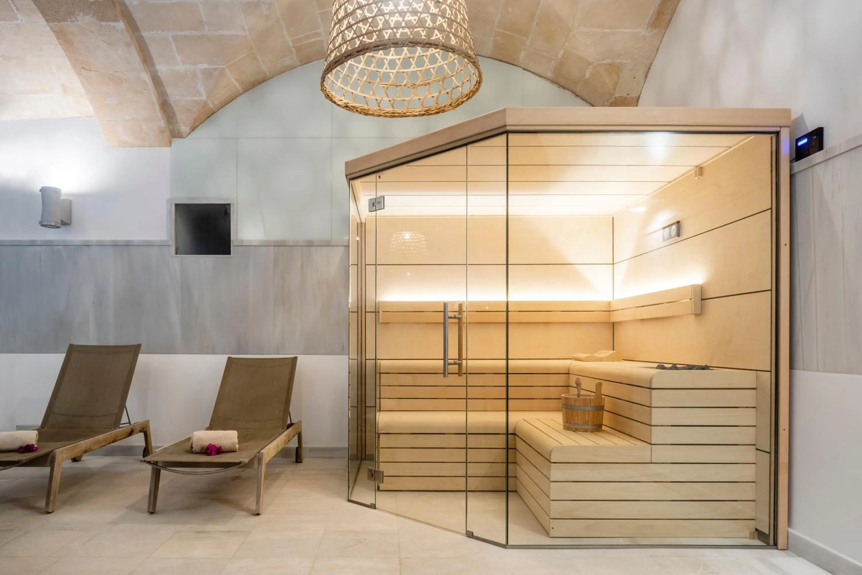 Sauna in Son Julia Country House & Spa