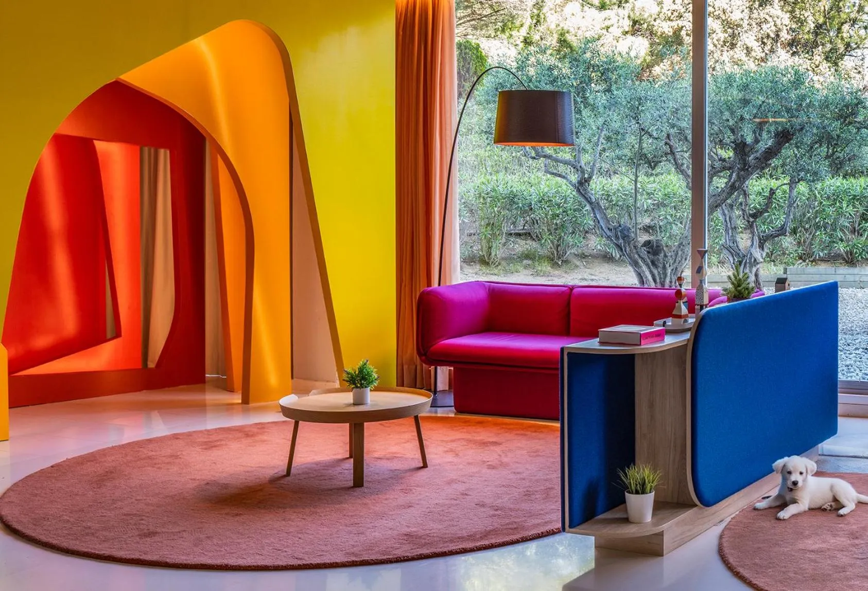 Seating area in ibis Styles Barcelona Sant Joan Despi