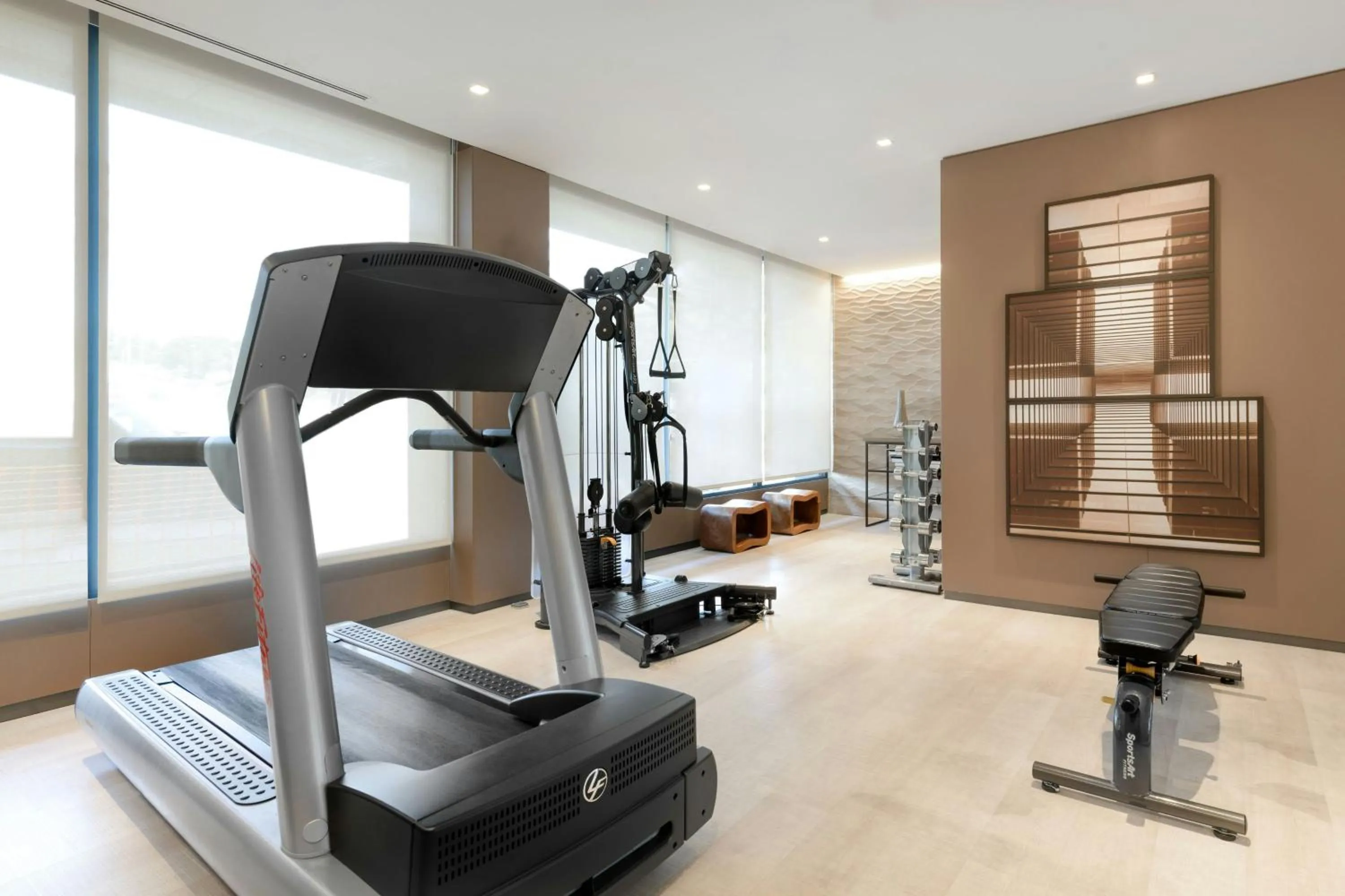 Fitness centre/facilities in AC Hotel San Cugat by Marriott