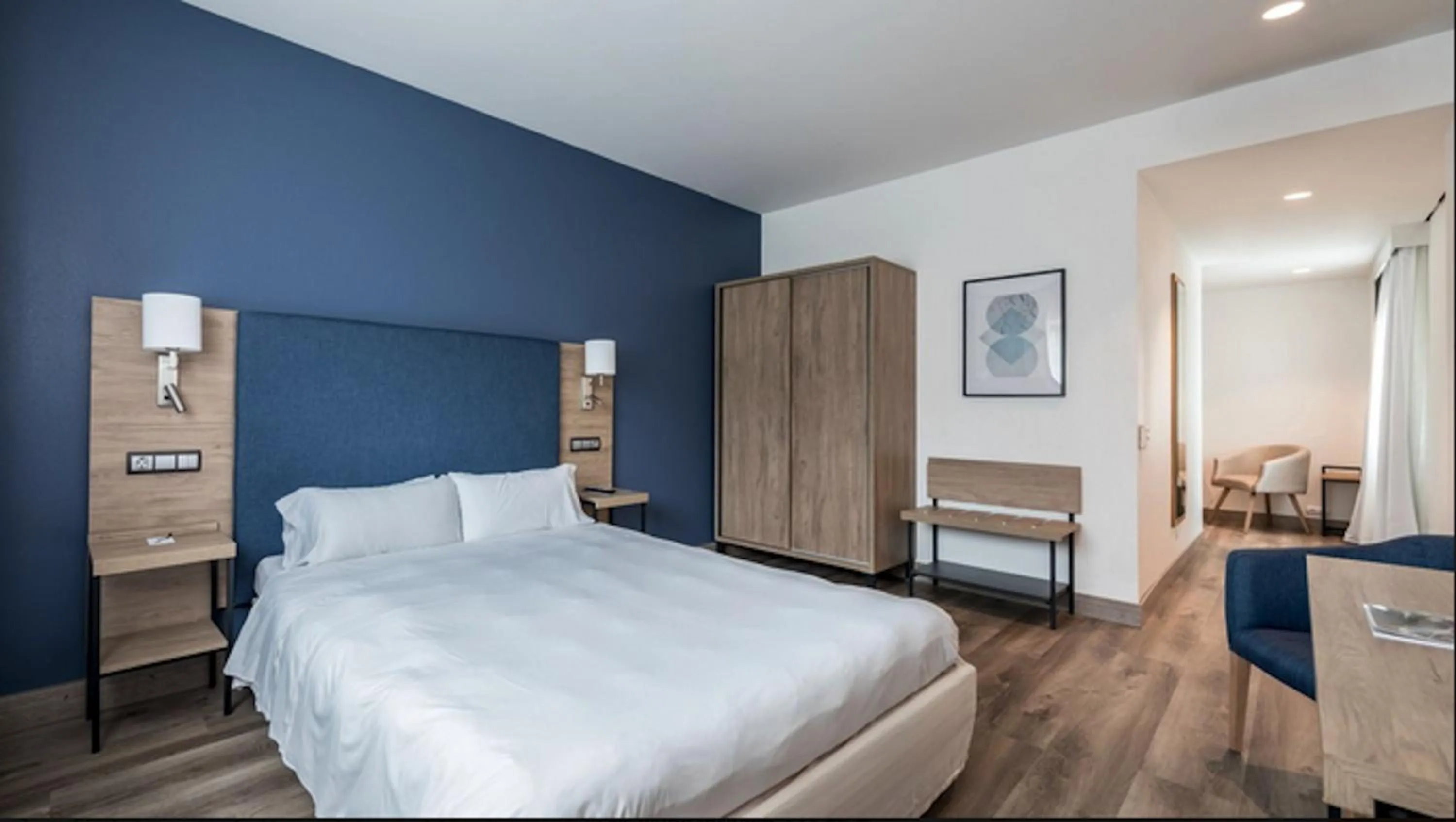 Bed in Hotel Puerta de Bilbao