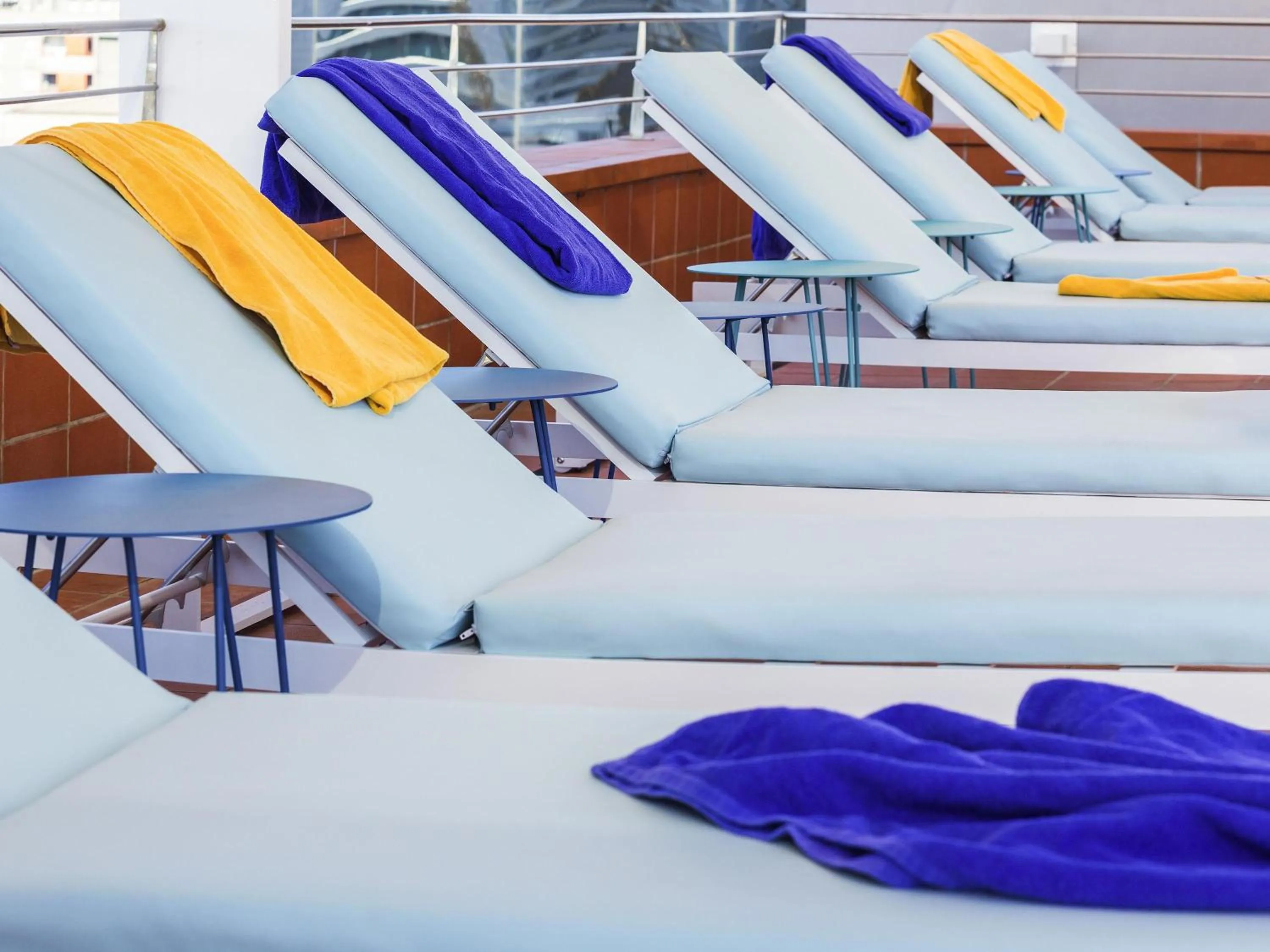 Pool view in Novotel Sevilla