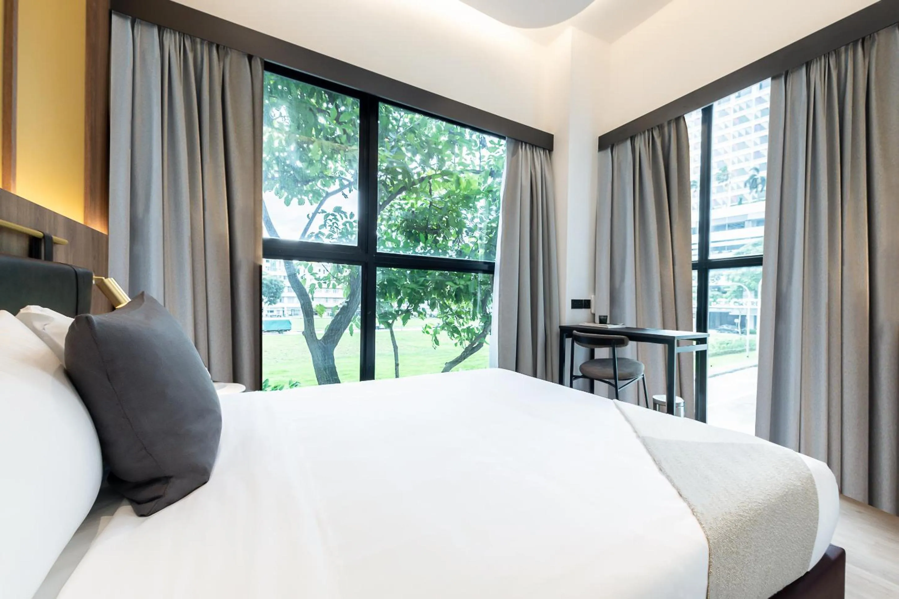 Bedroom, Bed in Owen House by Habyt