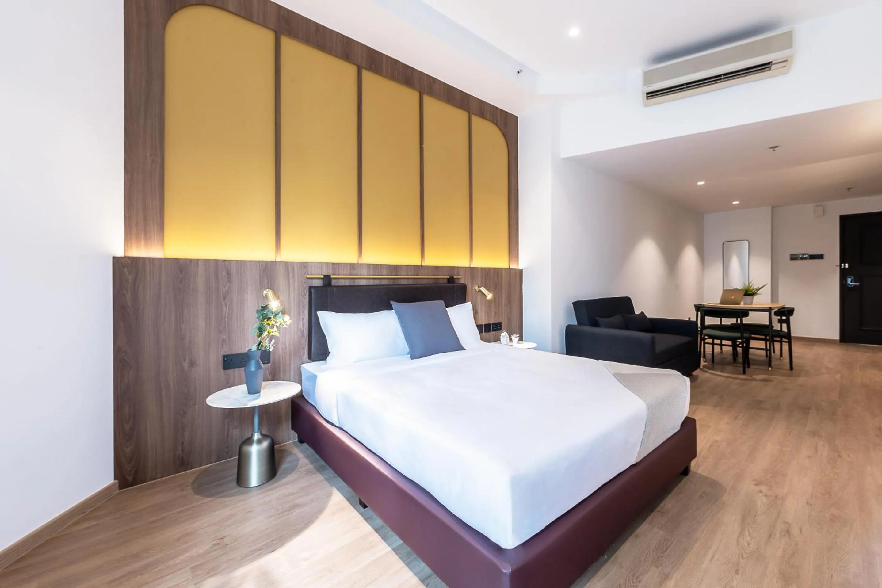 Living room, Bed in Owen House by Habyt