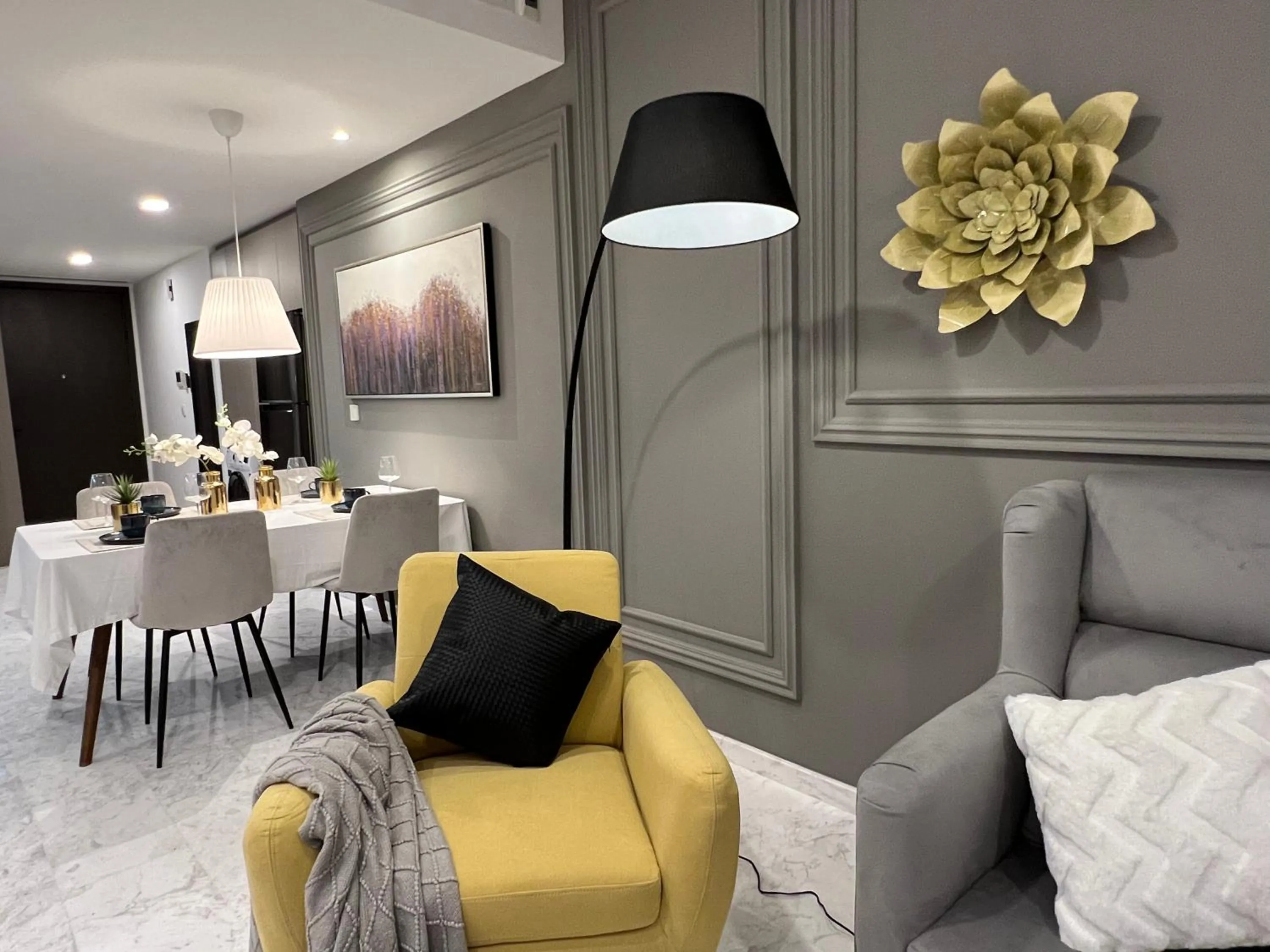 Living room in Eaton Residences KLCC by WSD