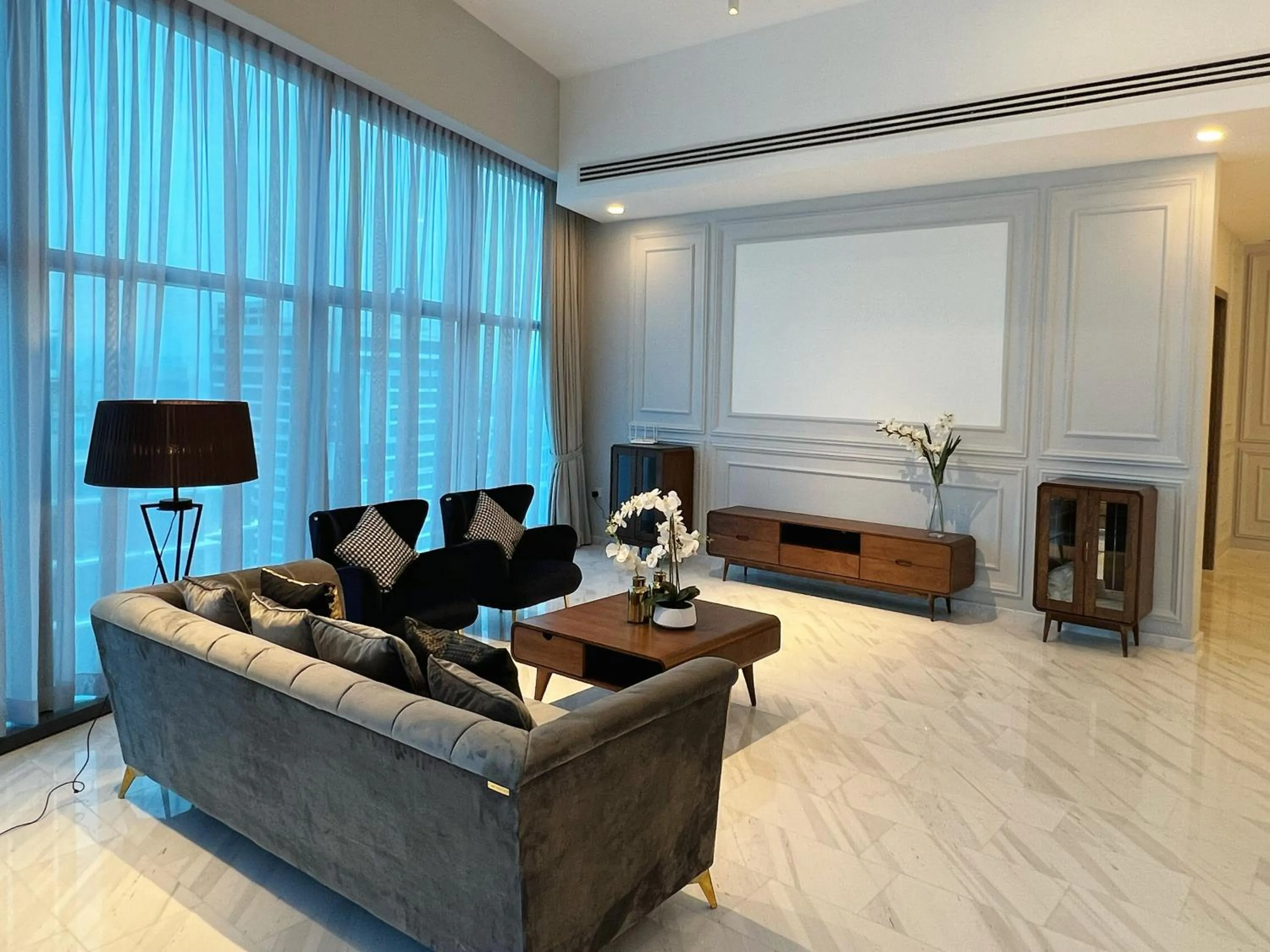 Seating area in Eaton Residences KLCC by WSD