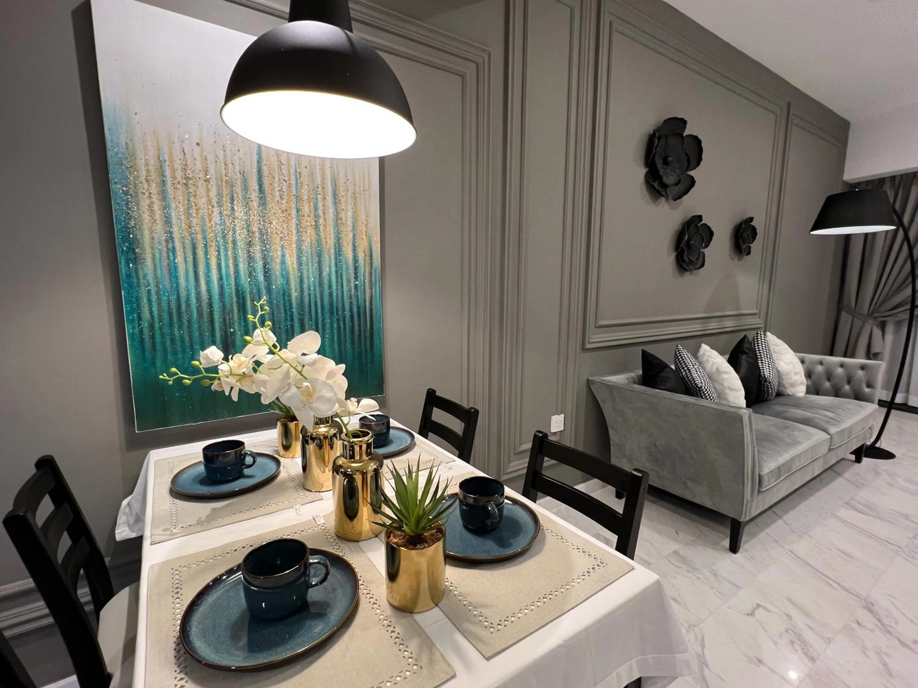 Dining area in Eaton Residences KLCC by WSD