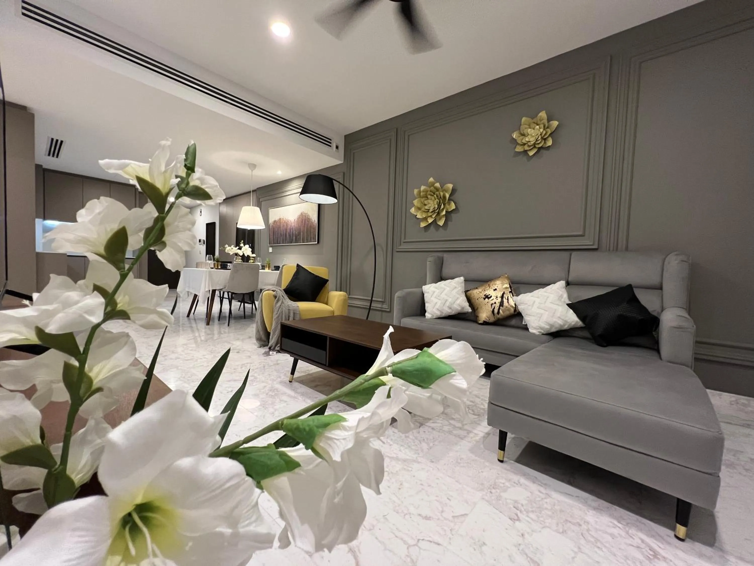 Living room in Eaton Residences KLCC by WSD