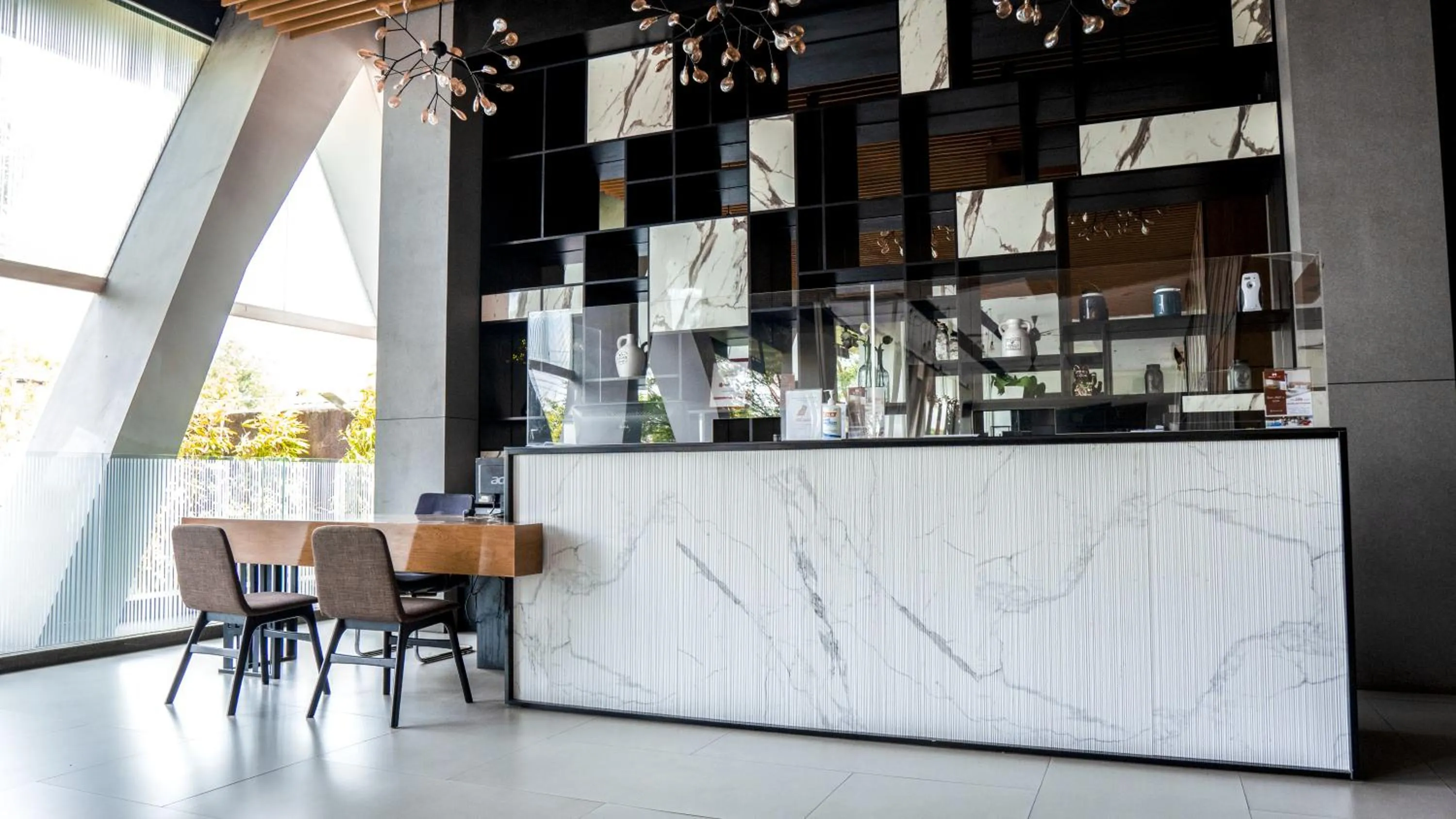 Lobby or reception in Menara One Hotel by Menara Santosa