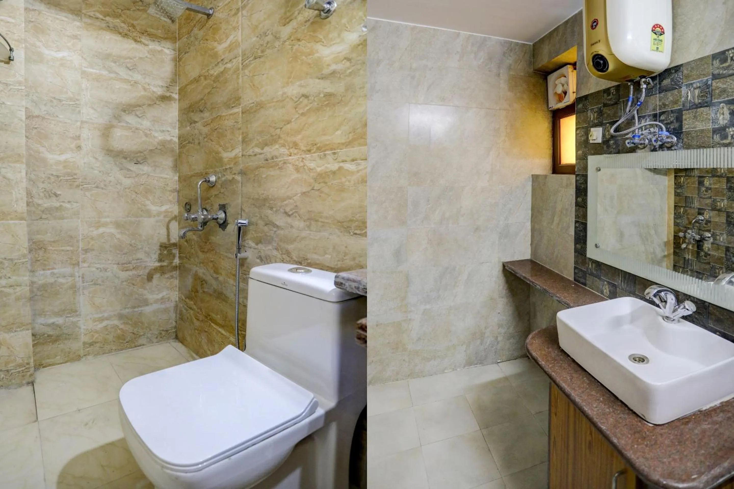 Bathroom in Hotel O Uk House Residency