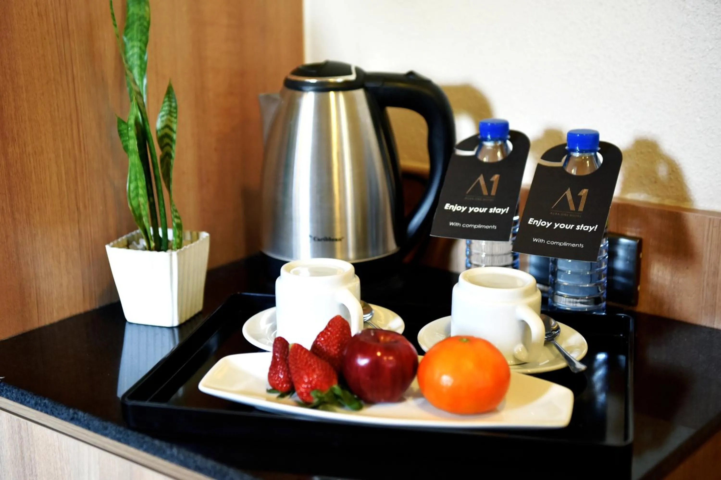 Food and drinks in Aura One Hotel