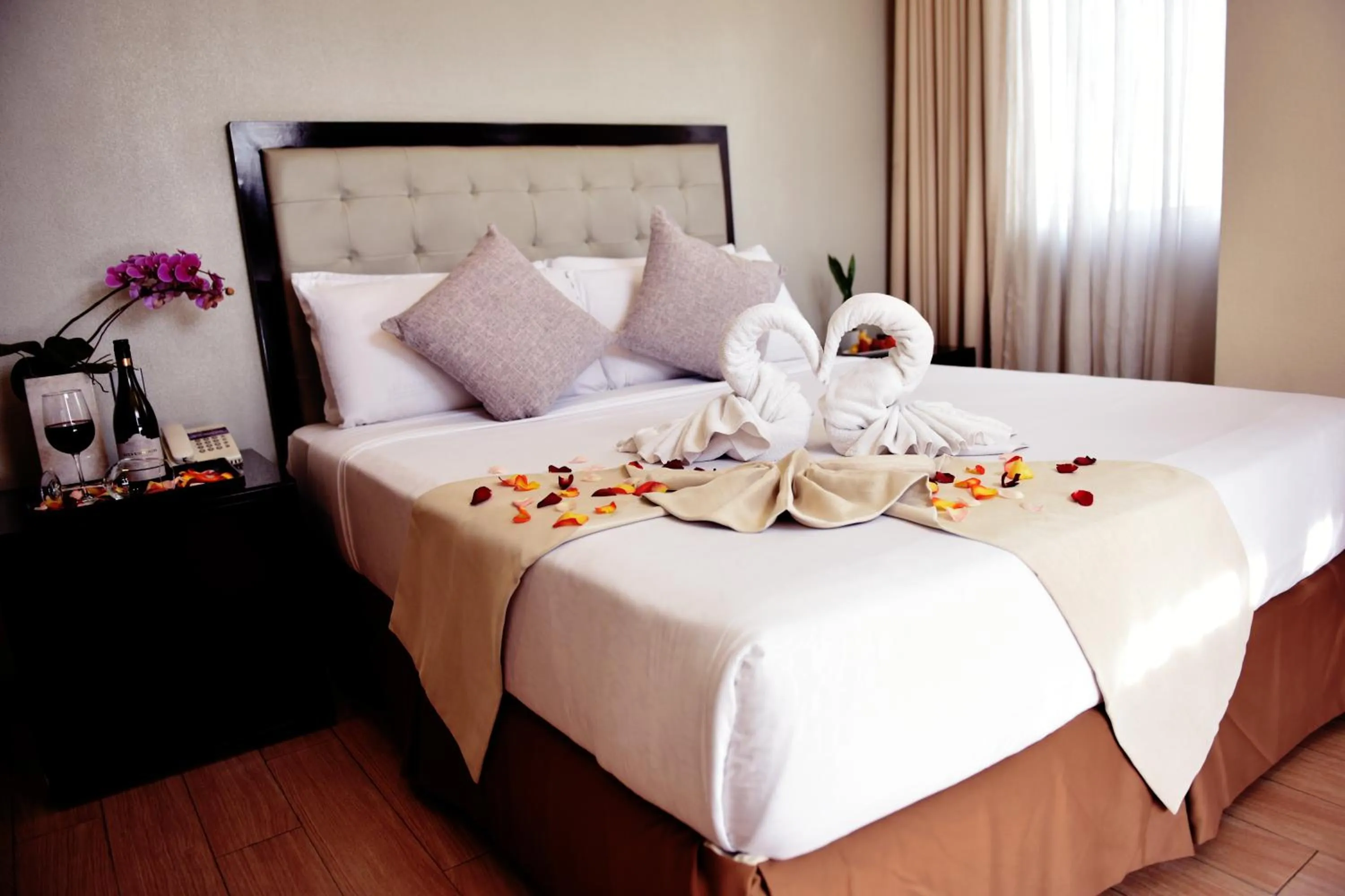 Bedroom in Aura One Hotel