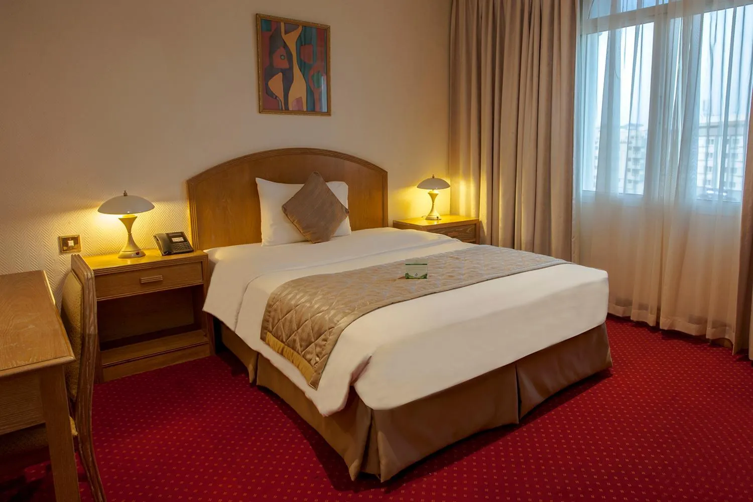 Bed in HAFFA HOUSE HOTEL