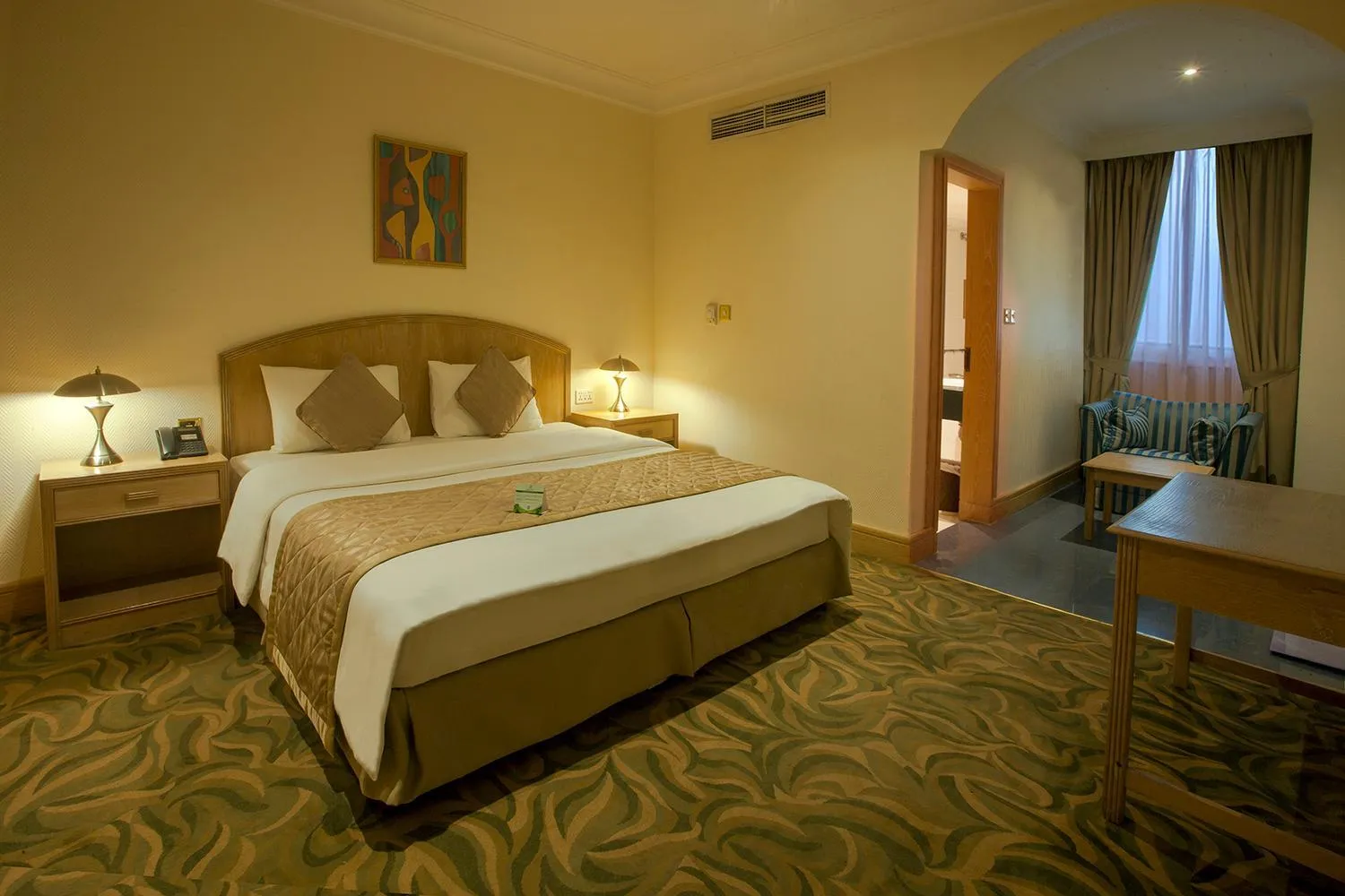 Bed in HAFFA HOUSE HOTEL