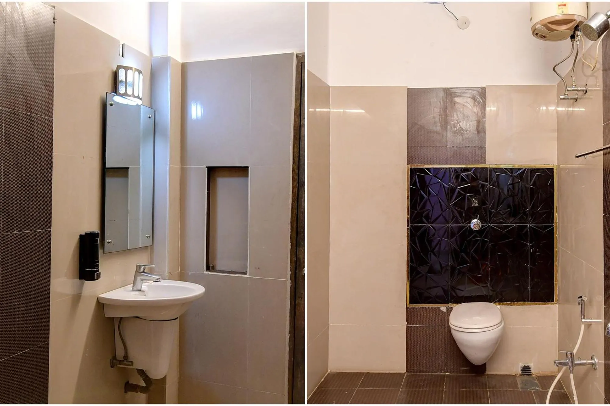 Bathroom in FabHotel Prime Rockstar Suites - Nr Park Circus 7 Point