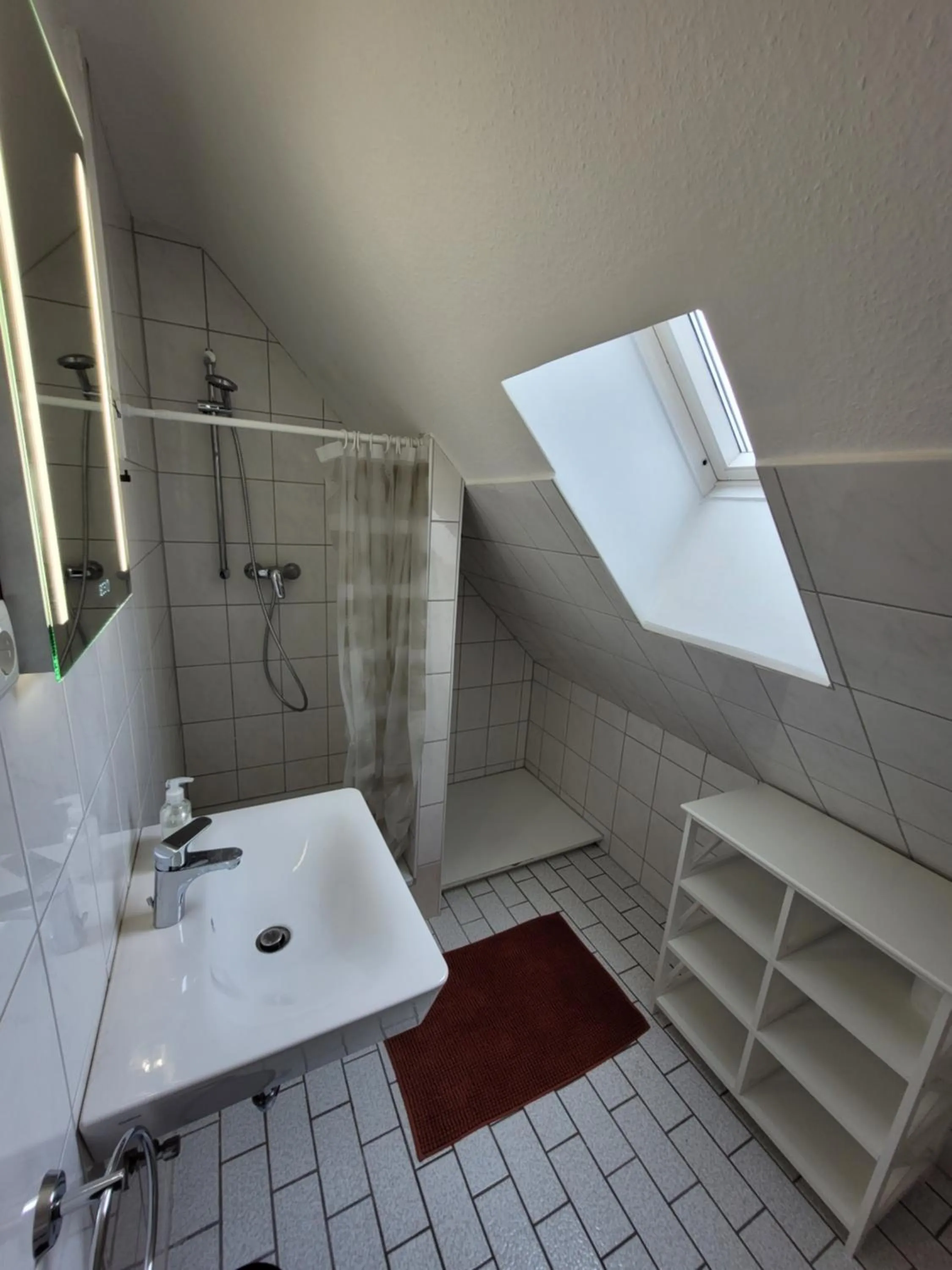 Shower in Guesthouse WI rooms