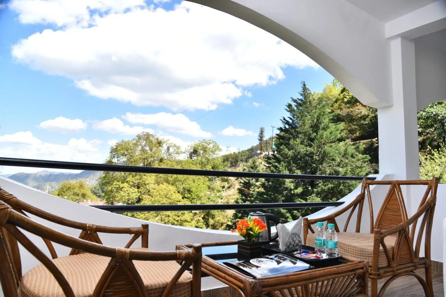Balcony/Terrace in Kumaon Roop Resort Near Neem Karoli Temple