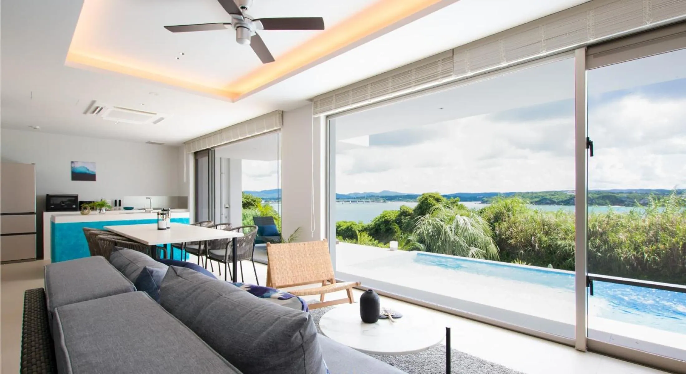 Living room in KOURI VILLA Indigo
