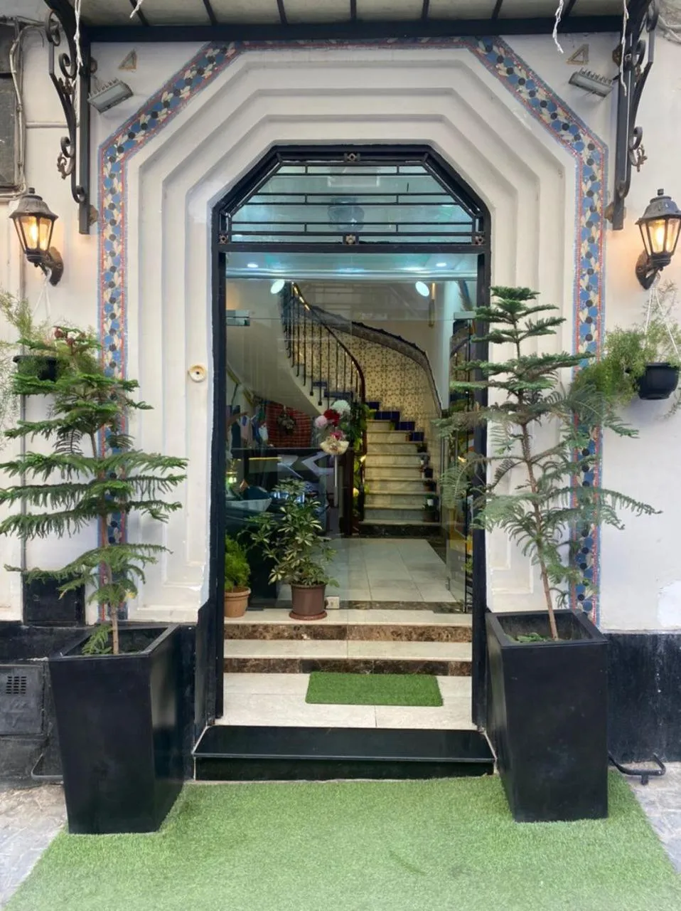 Facade/entrance in AFRIC HOTEL- Casbah