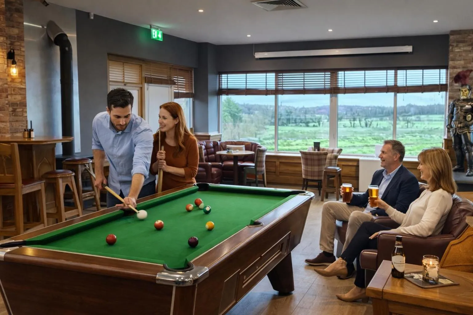 People in The Hedges Hotel