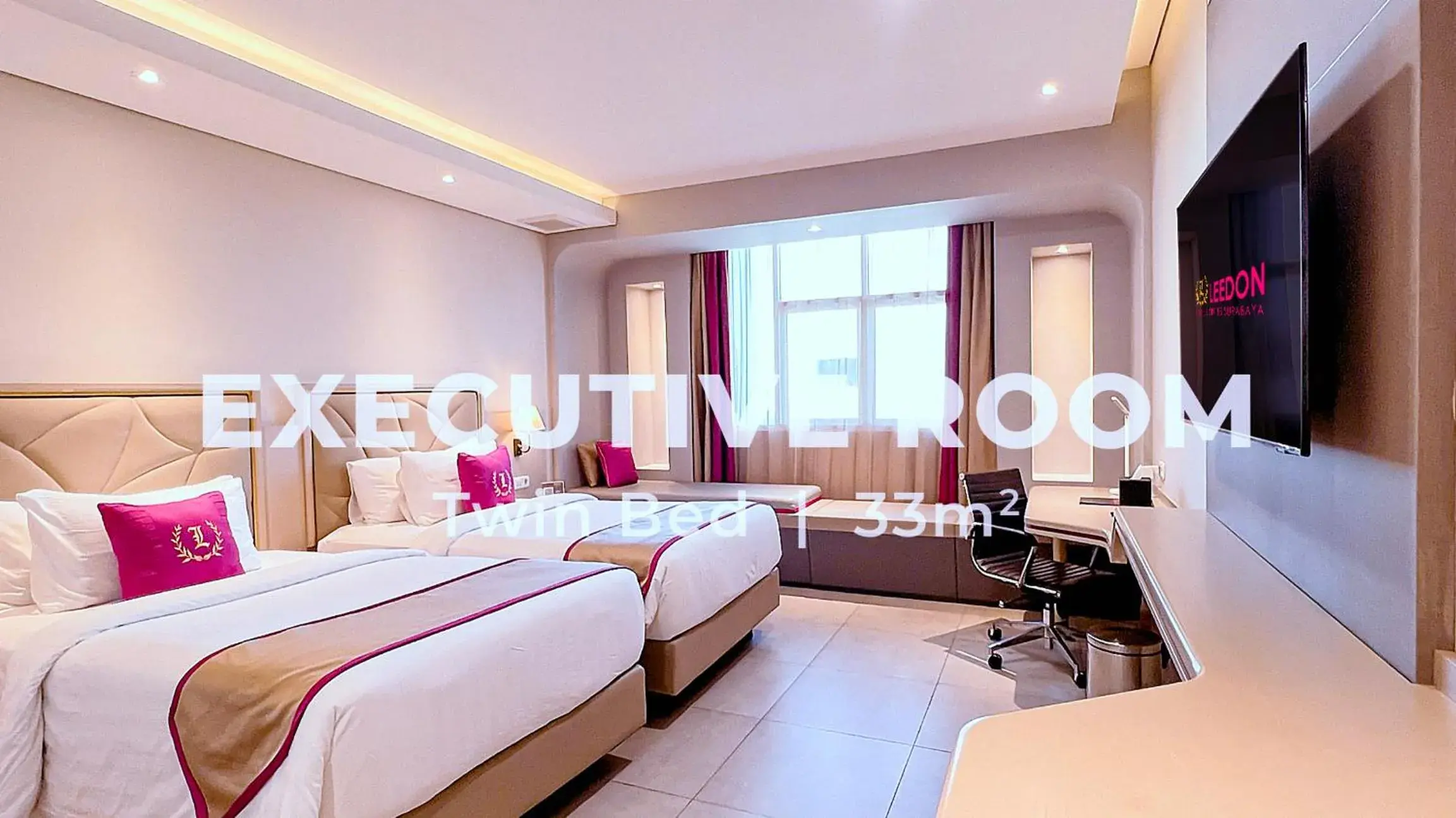 Twin Room in Leedon Hotel & Suites Surabaya Twin Room in Leedon Hotel & Suites Surabaya