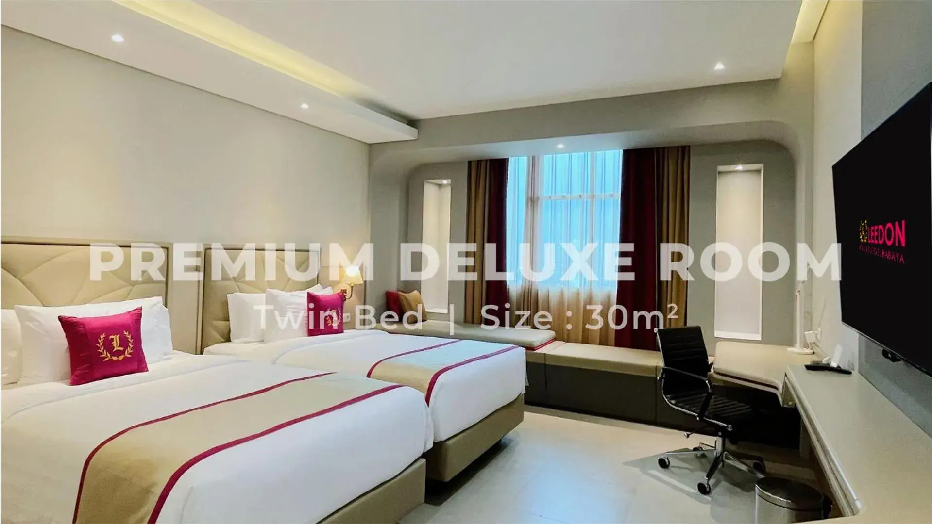 Deluxe Twin Room in Leedon Hotel & Suites Surabaya Deluxe Twin Room in Leedon Hotel & Suites Surabaya