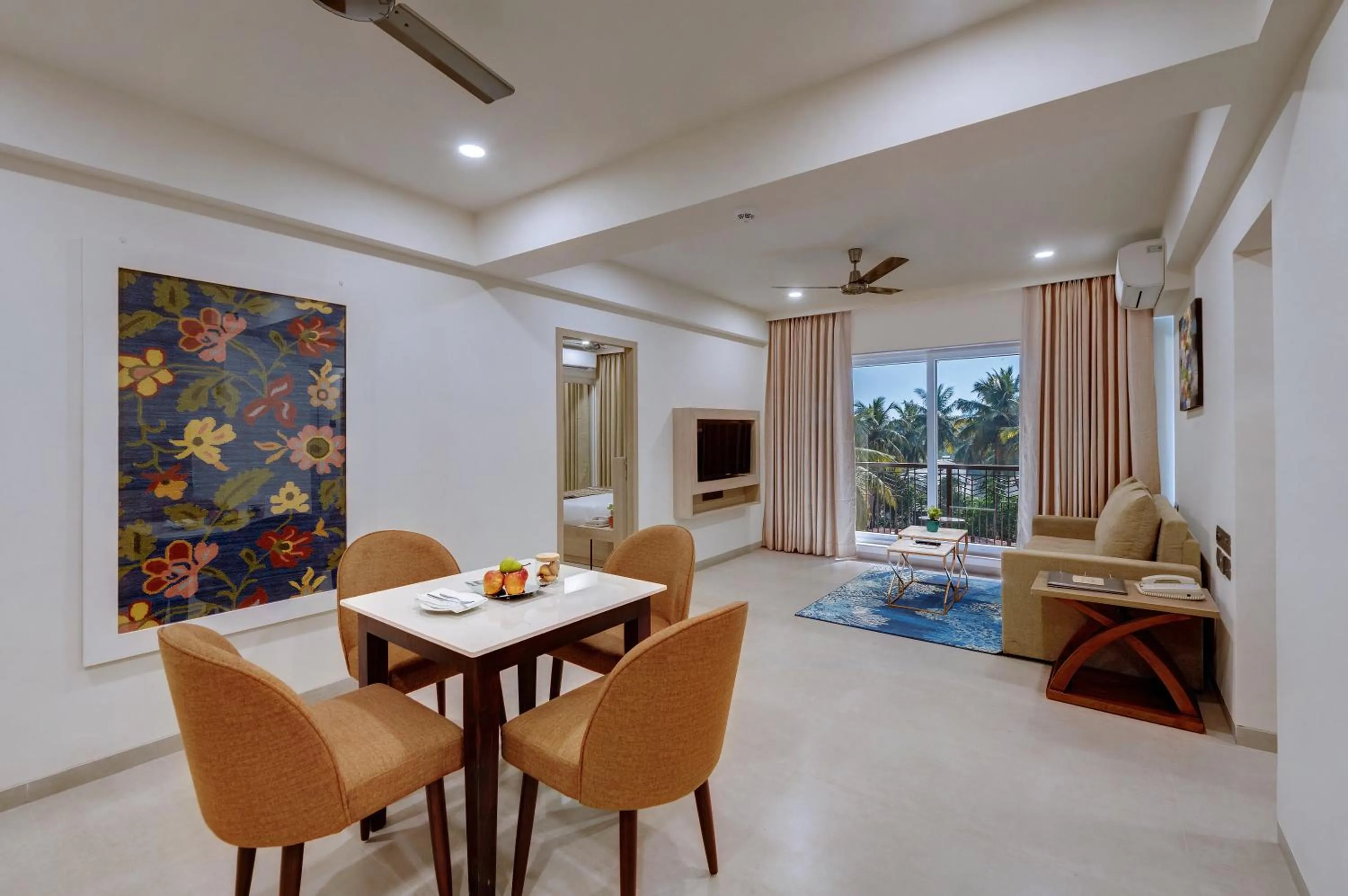 Living room in The Fern Habitat, Candolim, Goa