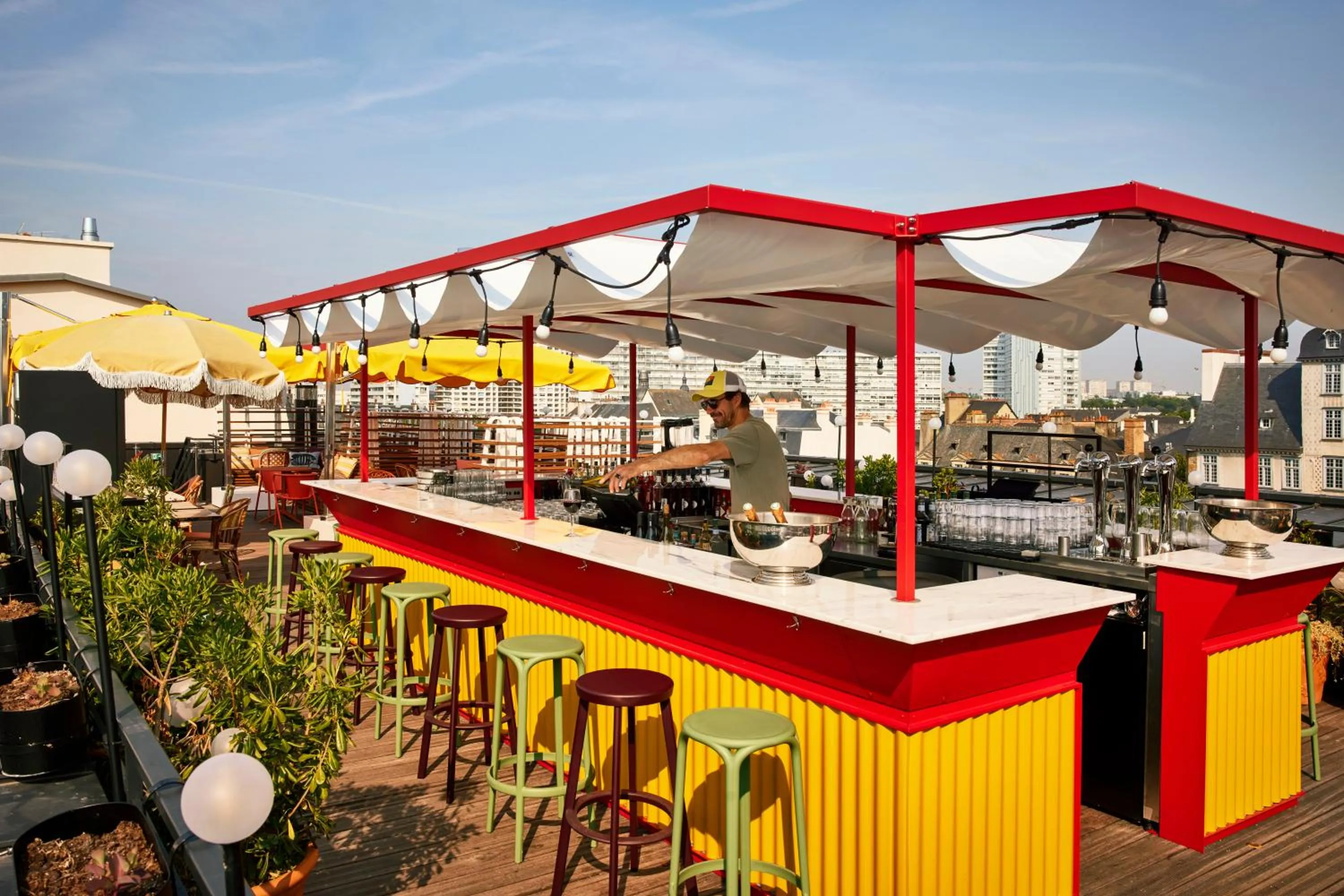 Patio in Mama Shelter Rennes