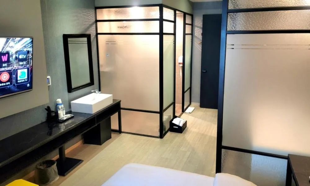 Bed in Jinhae Pasta Hotel