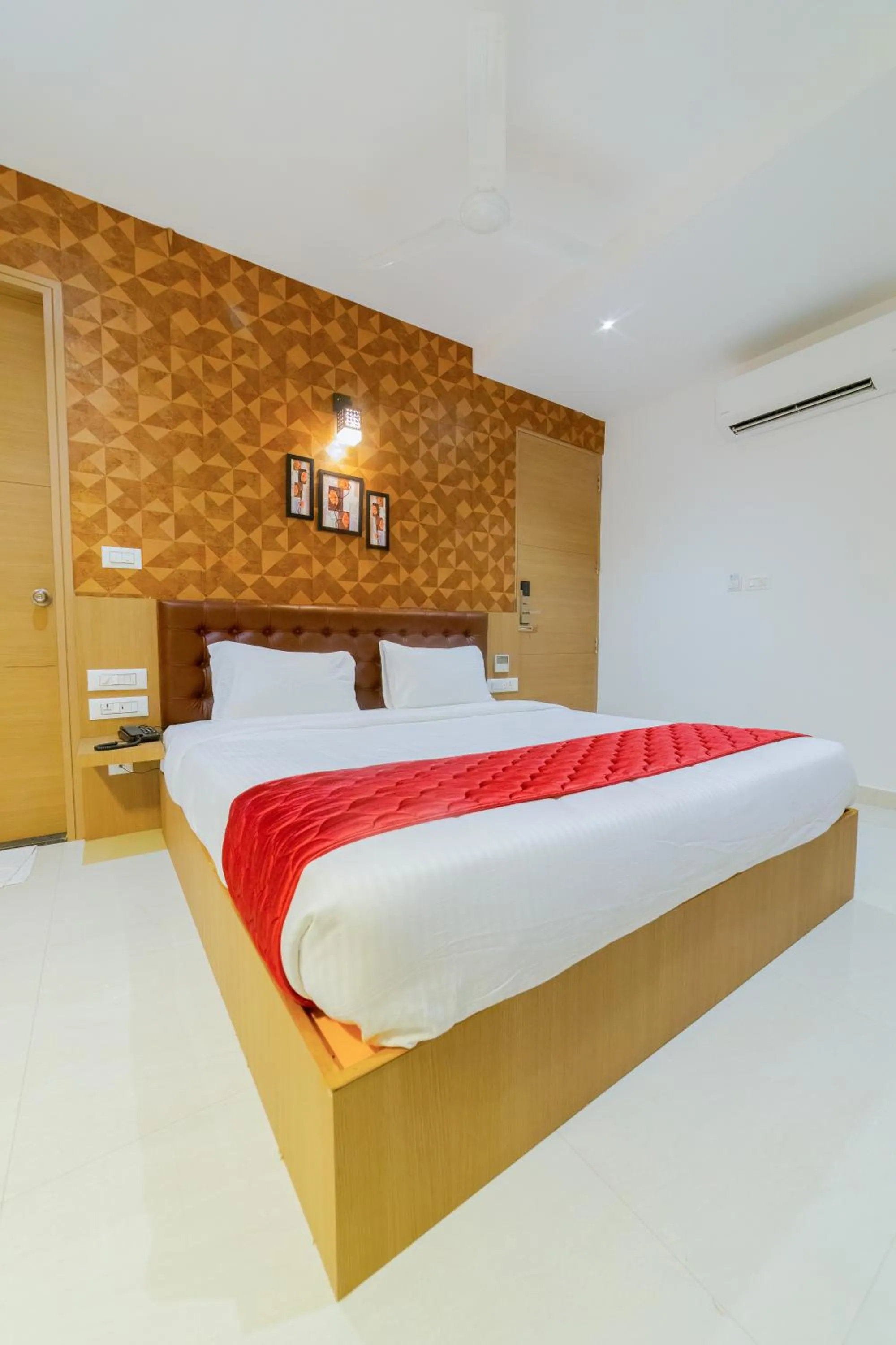 Photo of the whole room, Bed in Sri K residency