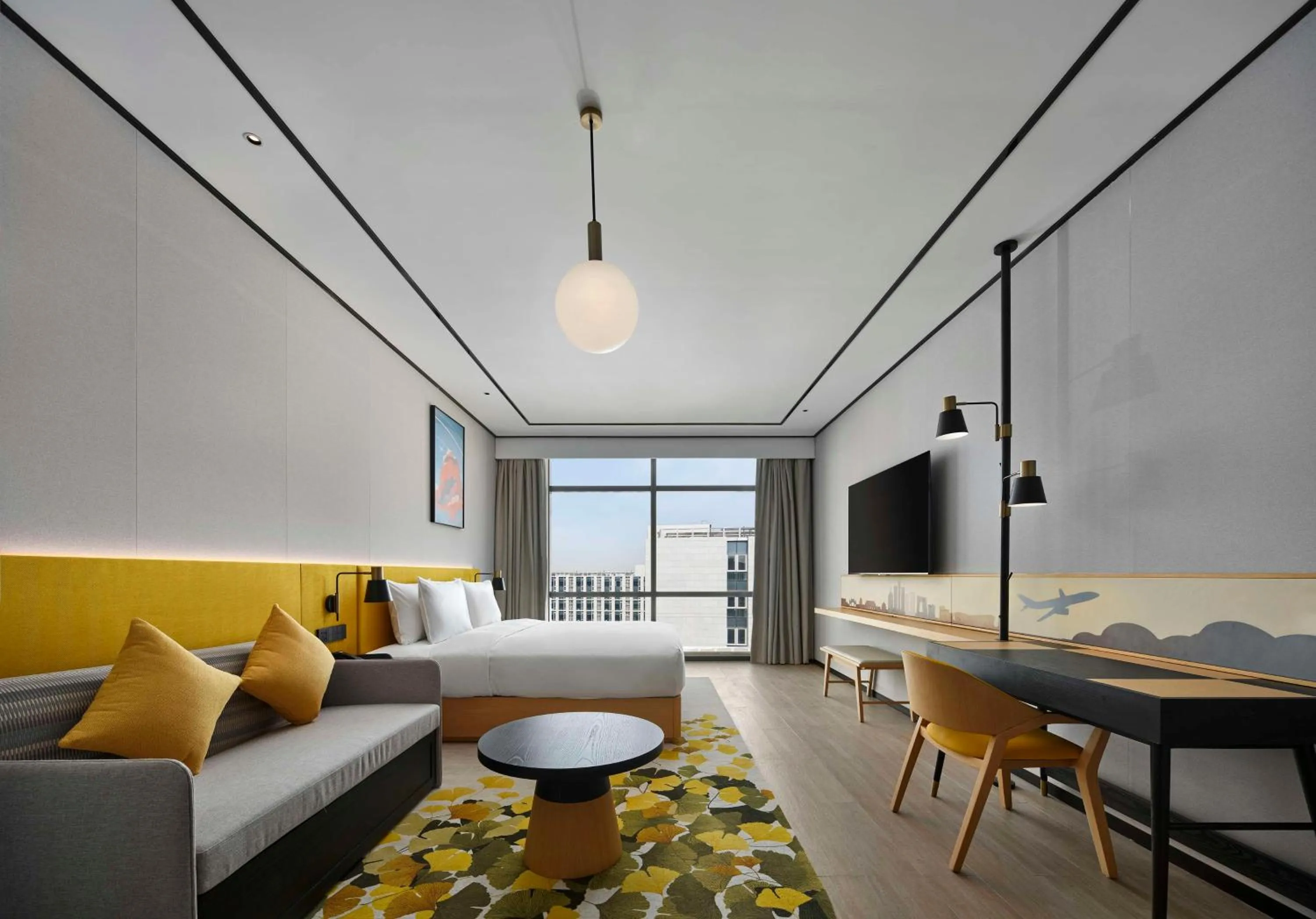 Bed in Hilton Garden Inn Beijing Daxing International Airport